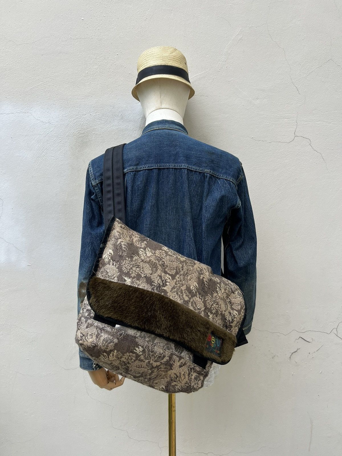 image of Beruf Tokyo Japan Jacquard Tarpaulin Messenger Bag, Men's