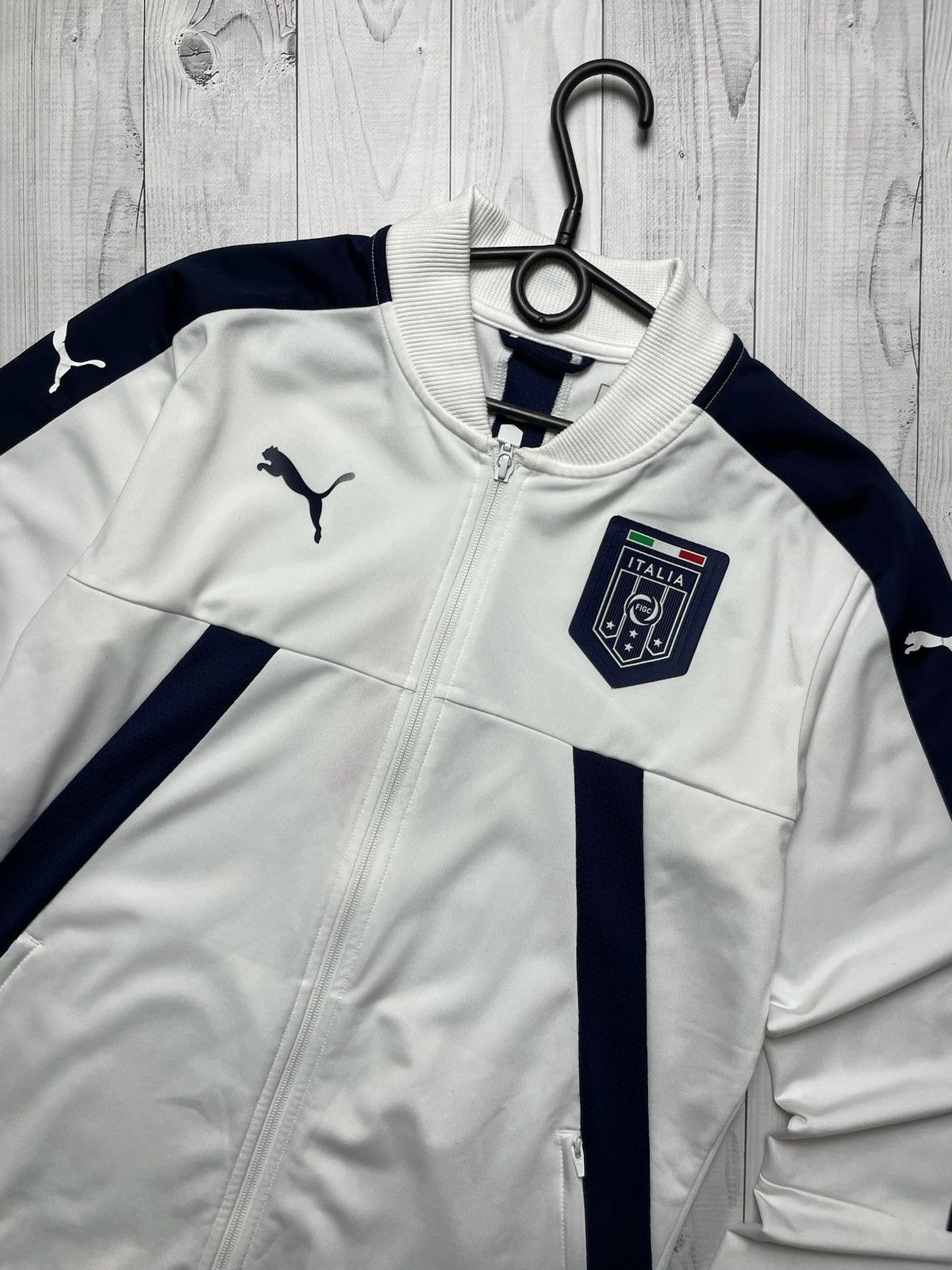 Puma × Vintage Vintage puma Italia Soccer track jacket logo rare Italy M Size US M / EU 48-50 / 2 - 3 Thumbnail