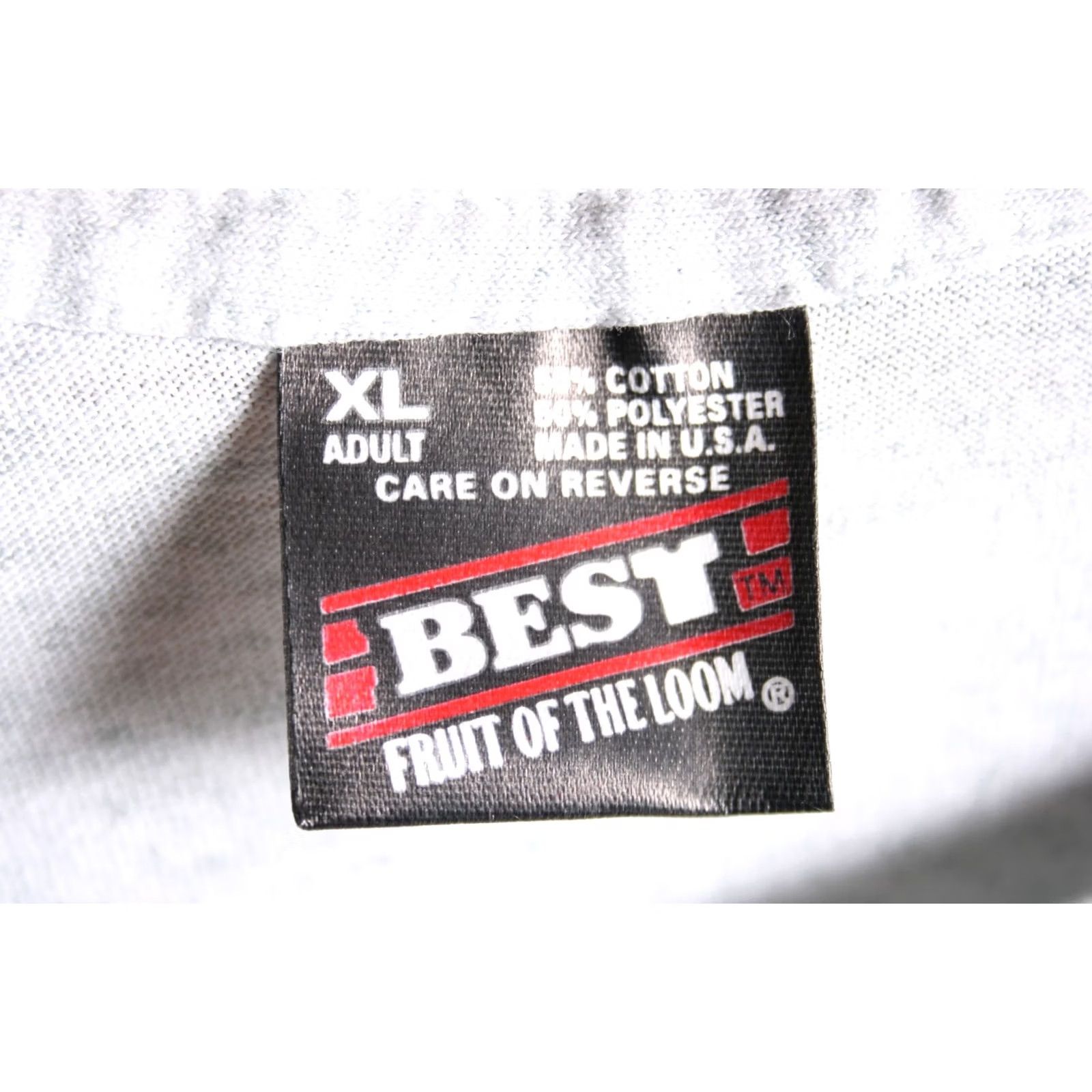 Fruit Of The Loom VINTAGE Fruit of the Loom T-Shirt Crew Neck Short Sleeve XL Gray Ricky Van Shelton USA Tour Local Crew Sz. XL Mens Shirt Size US XL / EU 56 / 4 - 6 Thumbnail
