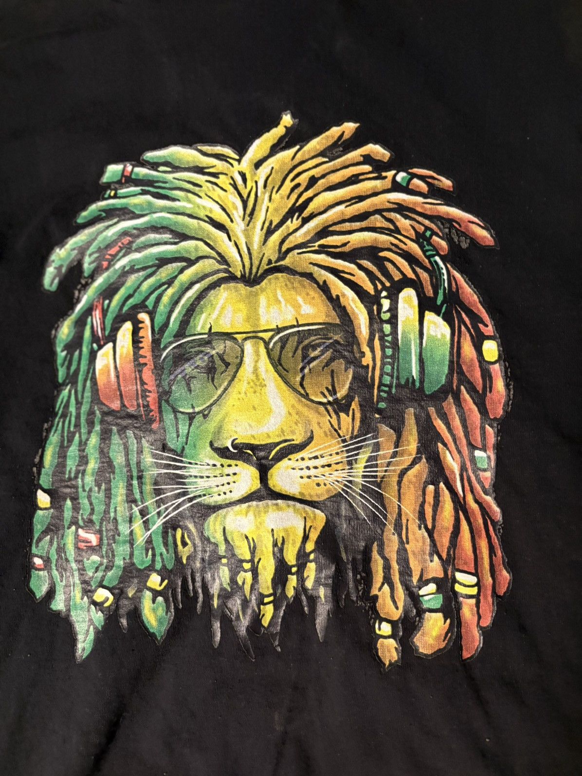 Other Men's Black Rasta Headphones Graphic Cotton Short Sleeve T Size US L / EU 52-54 / 3 - 2 Thumbnail