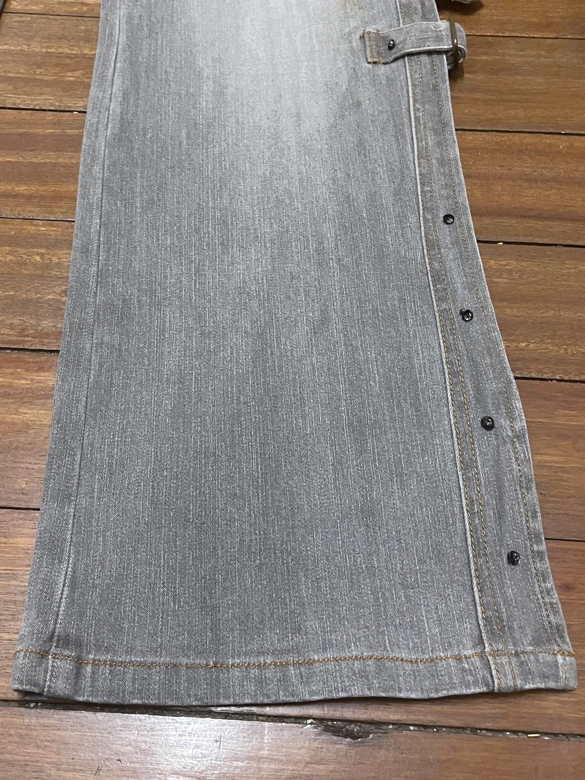 If Six Was Nine Rare Vintage Japanese Brand Livre Claire Flared Jeans 1990s Size US 31 - 4 Thumbnail