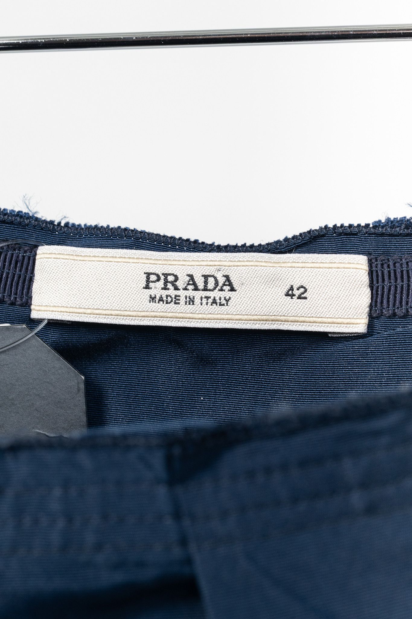 Prada Prada Blue Silk-Taffeta Pleated Flared Skirt Size 28" / US 6 / IT 42 - 4 Thumbnail