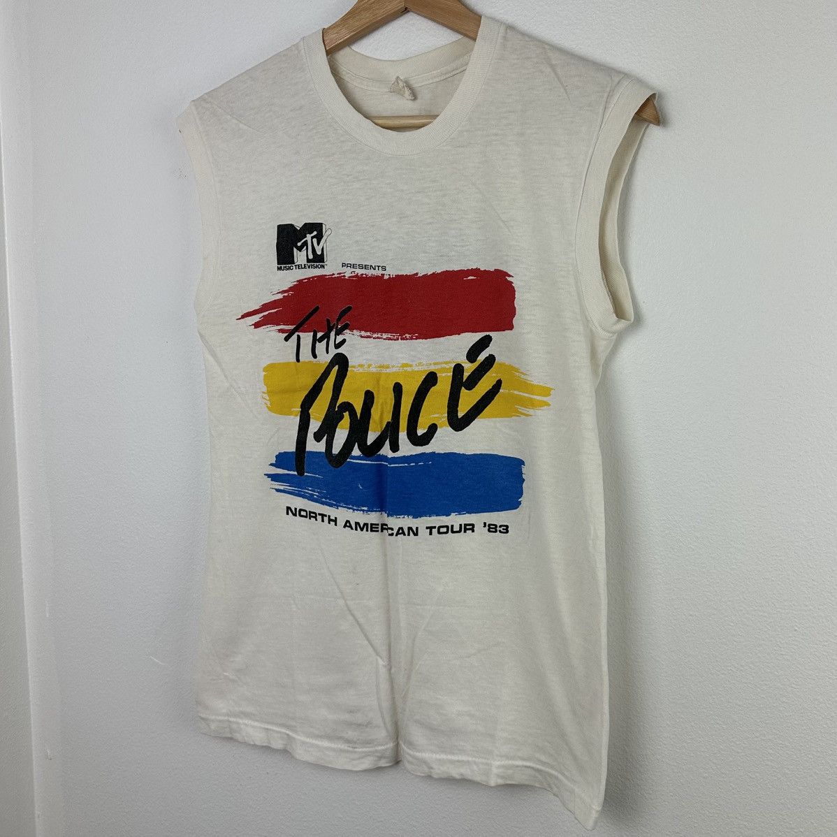 Vintage 1983 MTV The Police North American Tour T Shirt