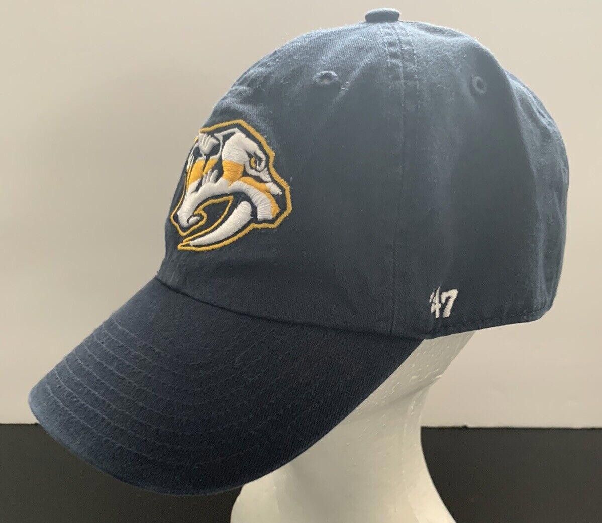 47 Brand Nashville Predators Hat Cap Adult Stretch Fit NHL Hockey Size ONE SIZE - 2 Thumbnail