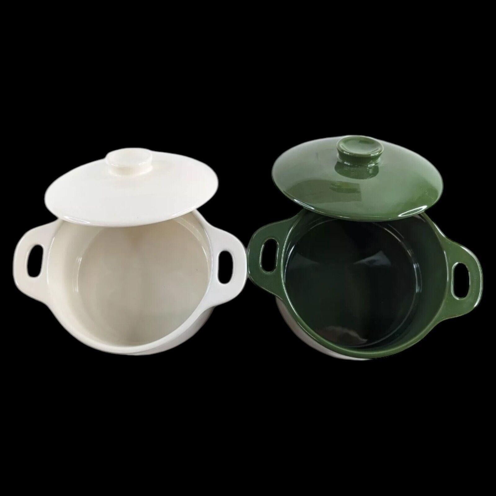 Designer NEW Brocc Your Body Mini Ceramic Cocotte Dutch Oven Set Size ONE SIZE - 2 Thumbnail