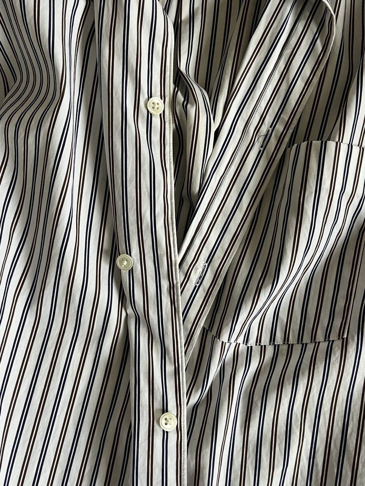 Striped Vetements X Cdg SS17 Vetements X CDG Oversized Stripe Shirt