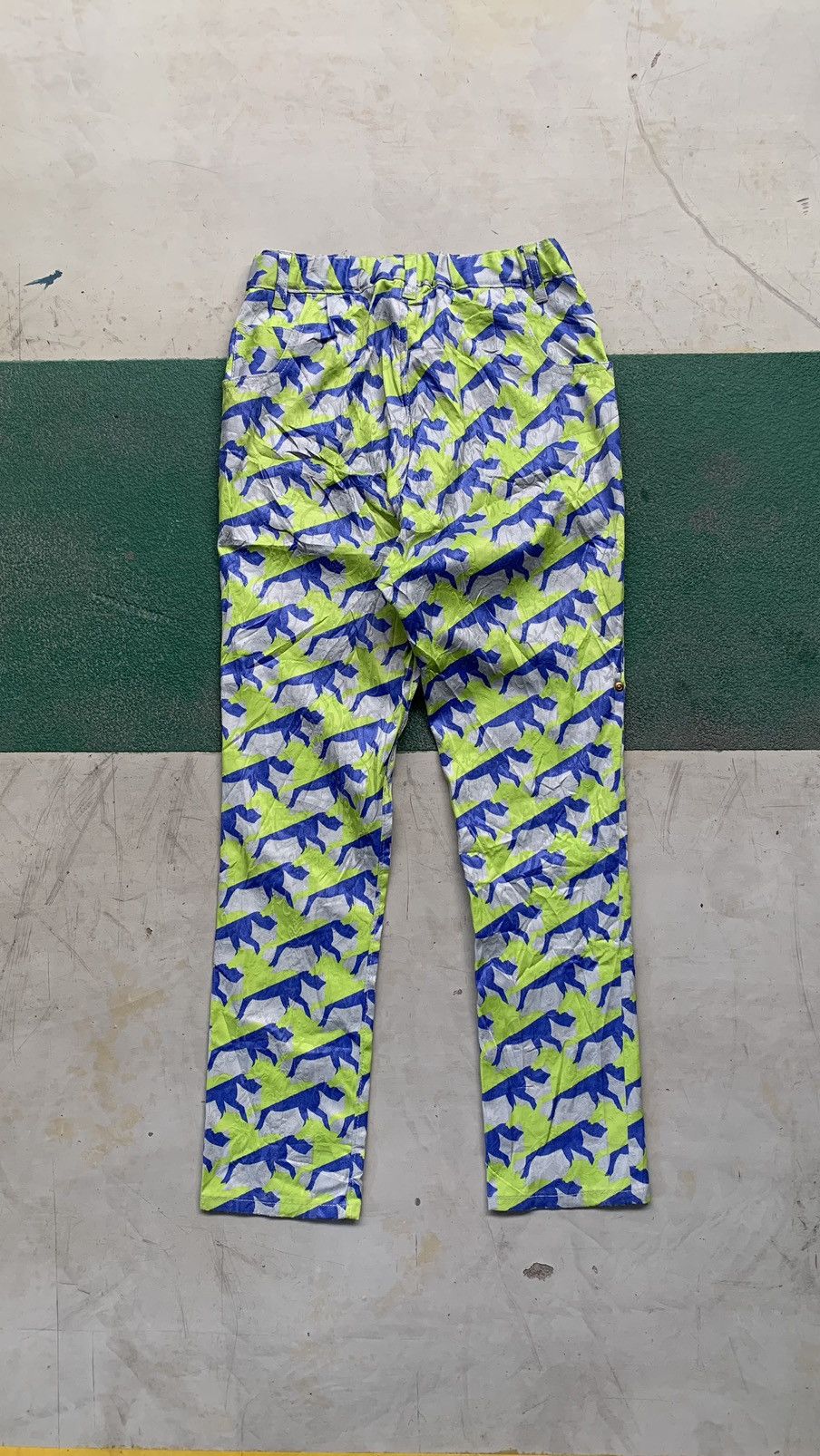 Issey Miyake × Japanese Brand × mercibeaucoup Mercibeaucoup Horse Print Pants by Issey Miyake Size 29" - 6 Thumbnail