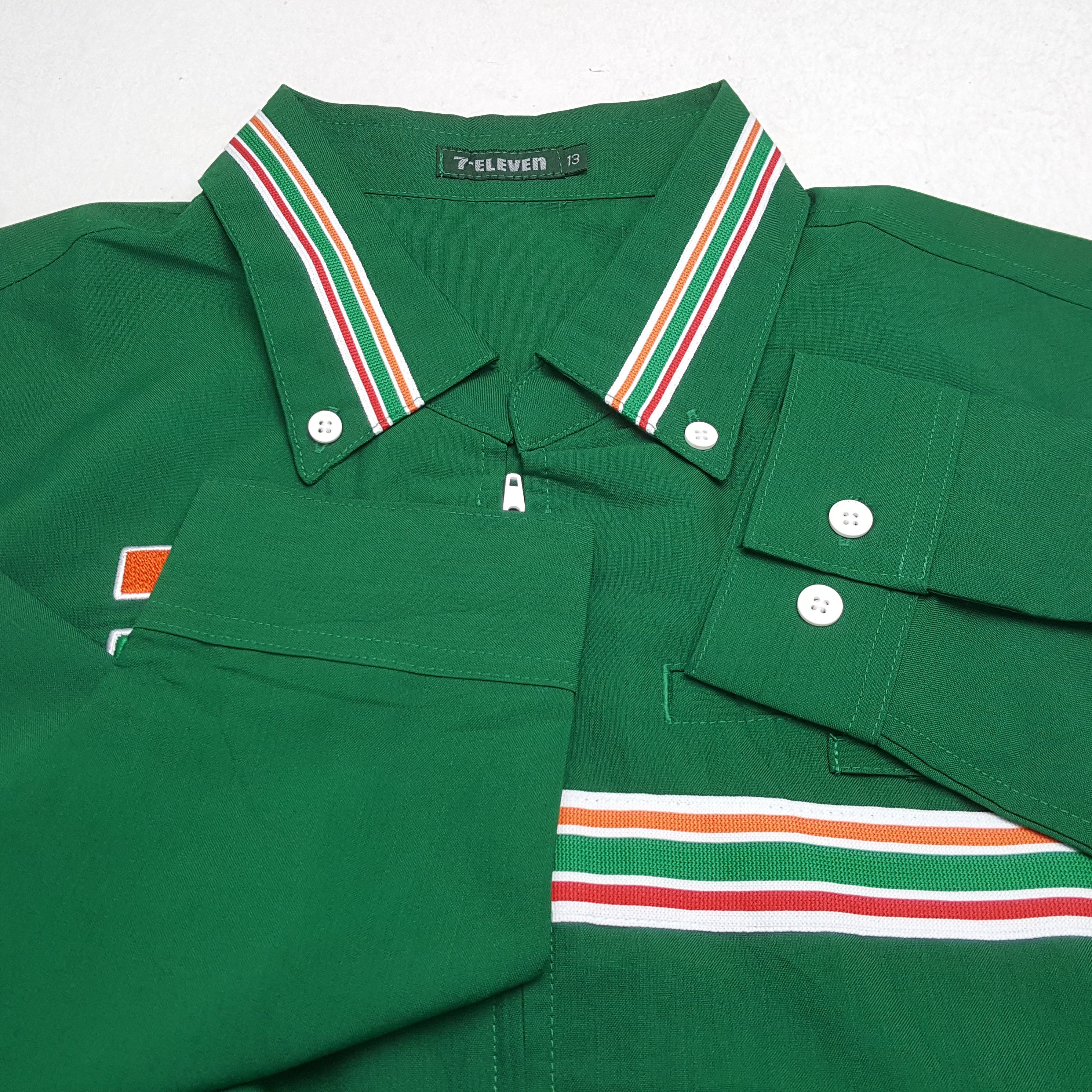 Japanese Brand × Vintage Vintage 7-ELEVEn Japanese Workers Uniform Shirt Jacket Size US M / EU 48-50 / 2 - 9 Thumbnail