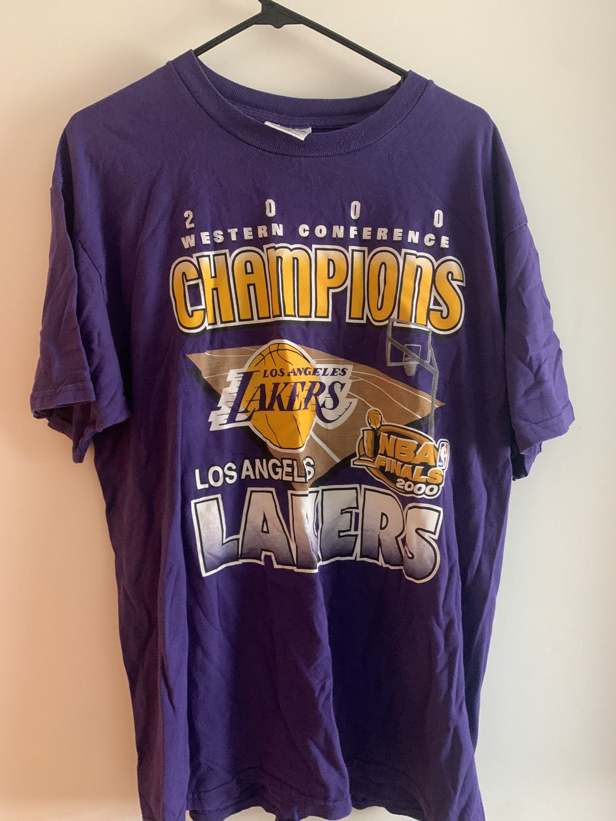 NBA × Vintage 2000S Vintage lakers shirt Size US XL / EU 56 / 4 - 1 Thumbnail