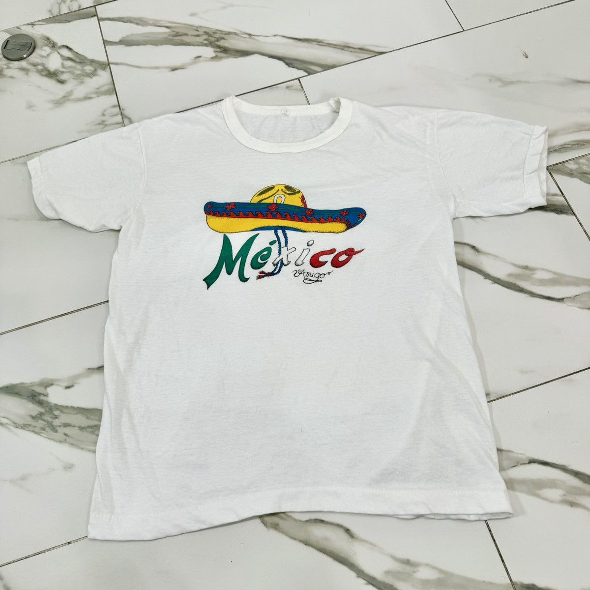 Vintage VINTAGE 80s MEXICO TEE! Size US L / EU 52-54 / 3 - 2 Thumbnail