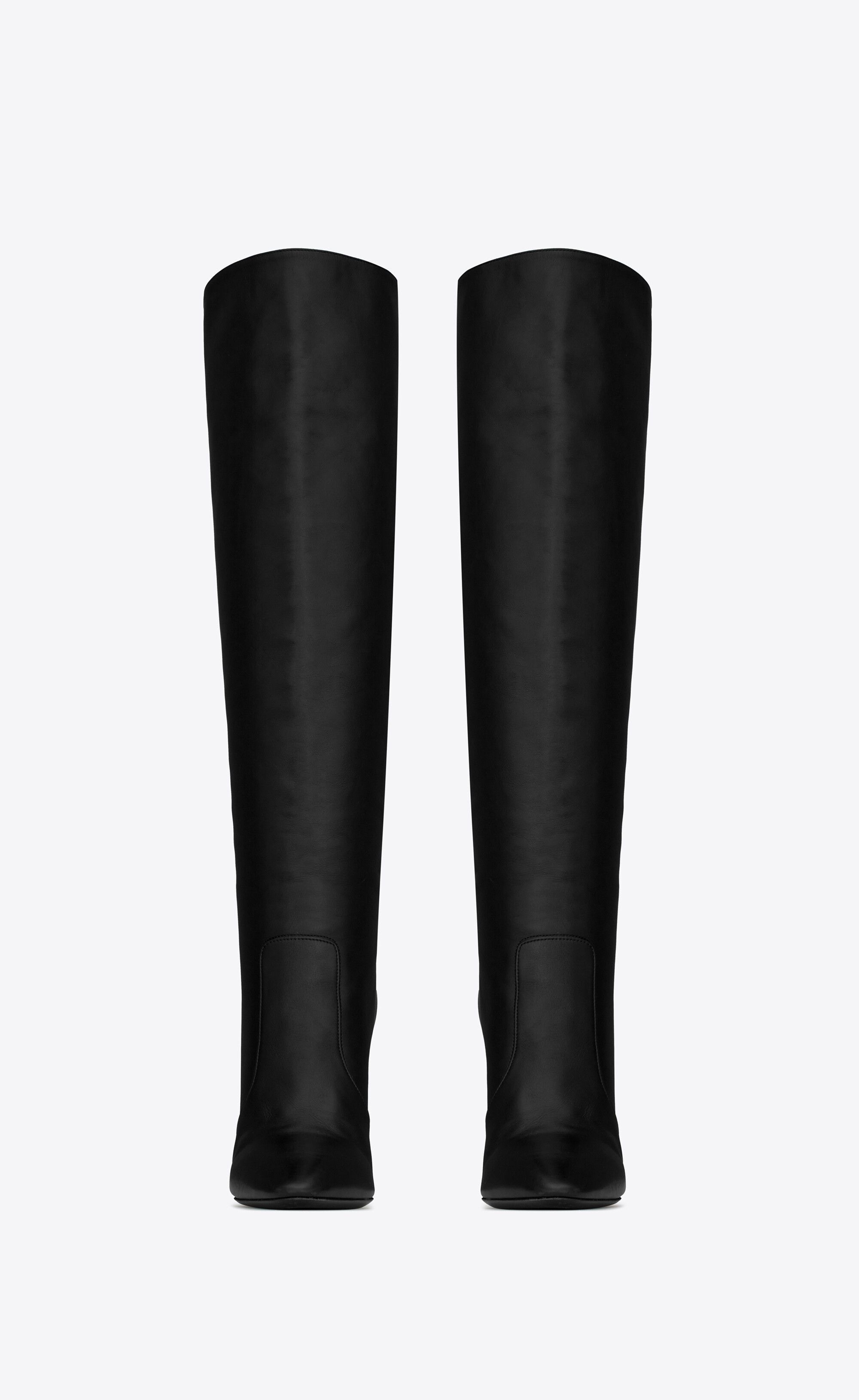 Saint Laurent Paris o1bcso1str1224 Harper Boots In Smooth Leather in Black Size US 9 / IT 39 - 2 Thumbnail