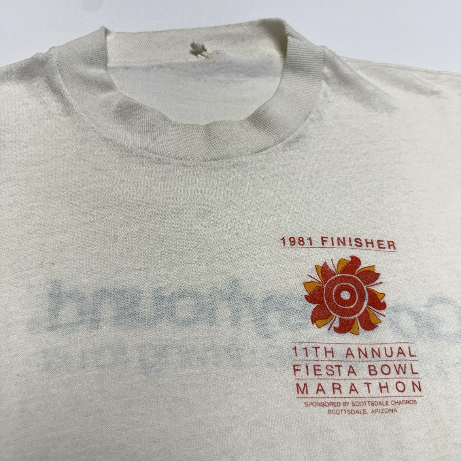 Vintage Vintage 80s Fiesta Bowl Marathon Finisher T Shirt Mens M Size US M / EU 48-50 / 2 - 6 Thumbnail