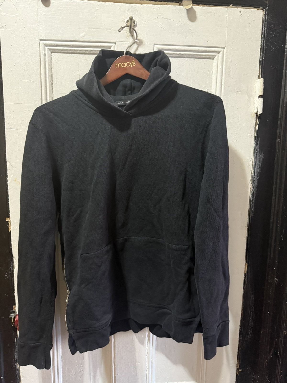 John Elliot Villain Hoodie Black washed size 4