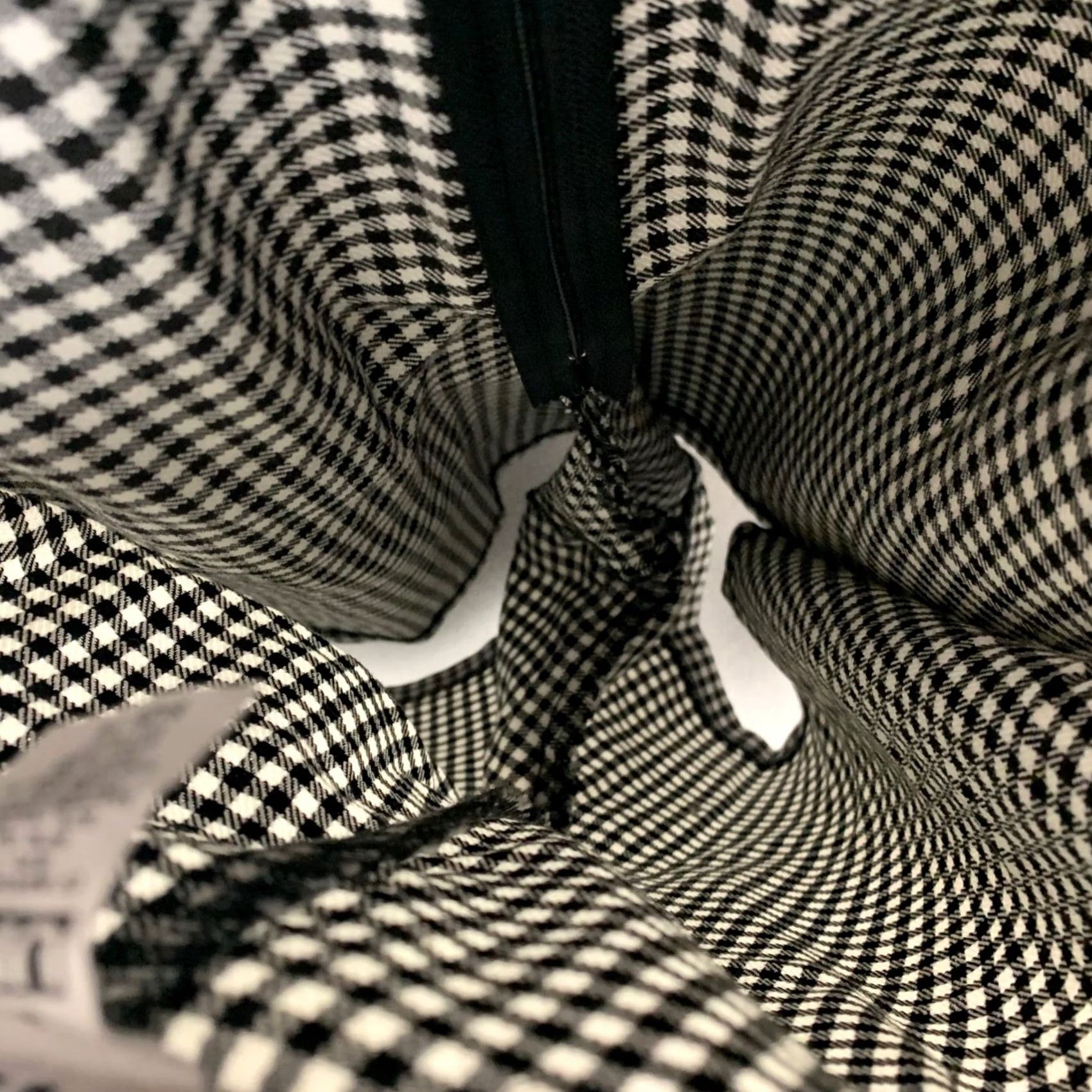 Vintage VINTAGE NYCC Mini Skirt Womens 14 Black White Gingham Check Button Front USA Size 36" / US 14 / IT 50 - 4 Thumbnail