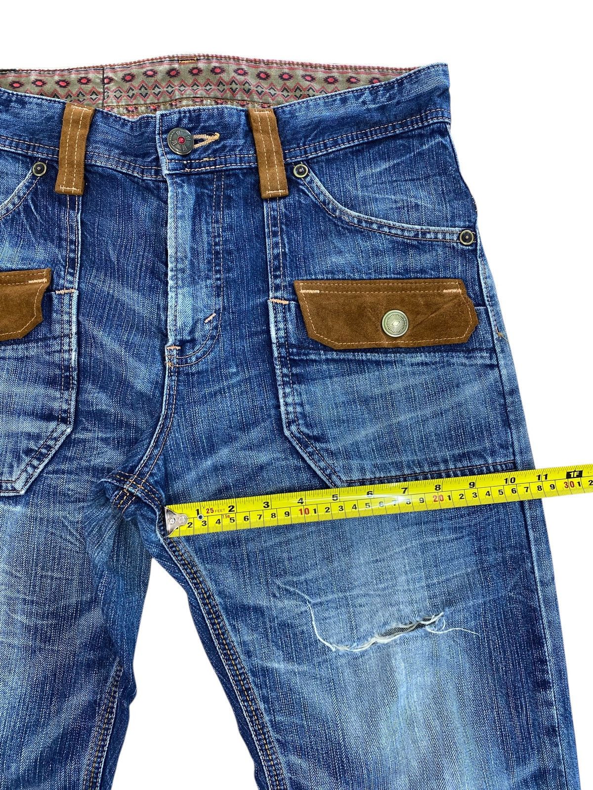 Edwin Edwin Bush Paint Ripped Style Loose Jeans Size US 32 / EU 48 - 9 Thumbnail