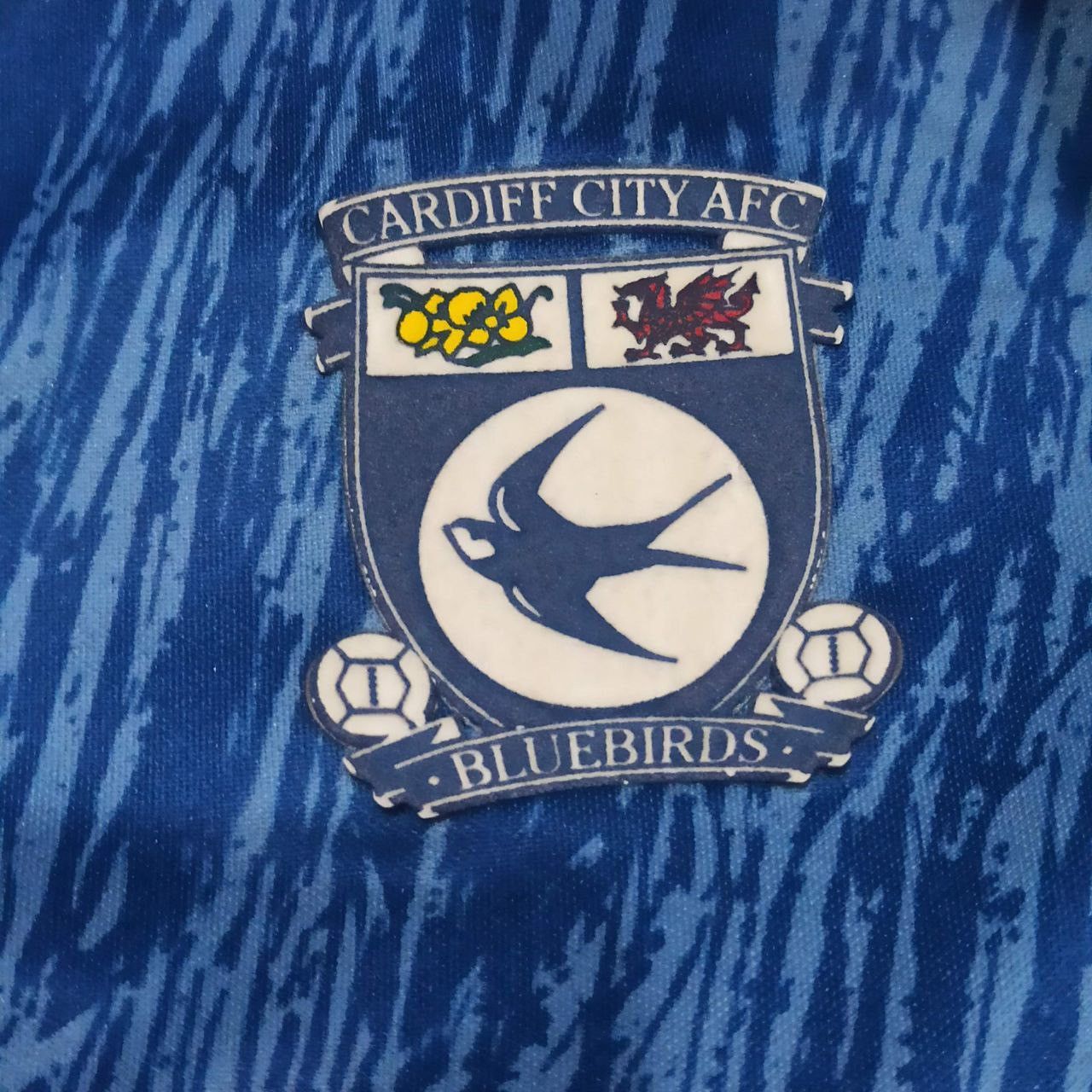 Vintage Bluebird Cardiff City Bluebirds 1992 1993 Soccer Jersey Size US L / EU 52-54 / 3 - 5 Thumbnail