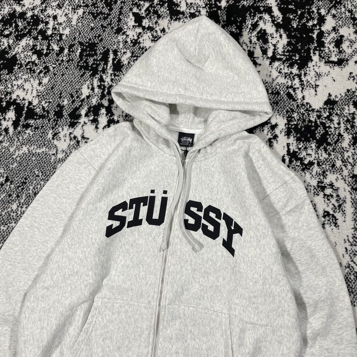 Stussy STUSSY BLOCK SPORT ZIP HOODIE IN ASH HEATHER - M Size US M / EU 48-50 / 2 - 2 Thumbnail