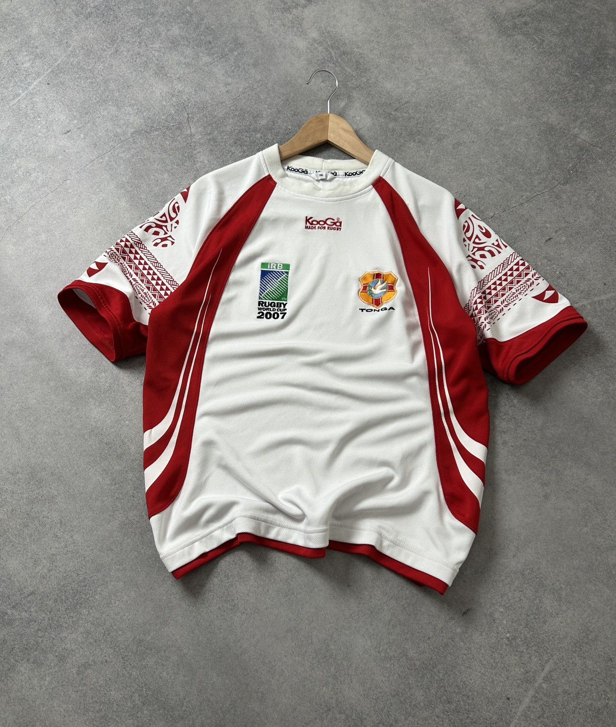 Rugby Ralph Lauren KooGa Rugby World Cup 2007 Tonga jersey mens Size US L / EU 52-54 / 3 - 1 Thumbnail