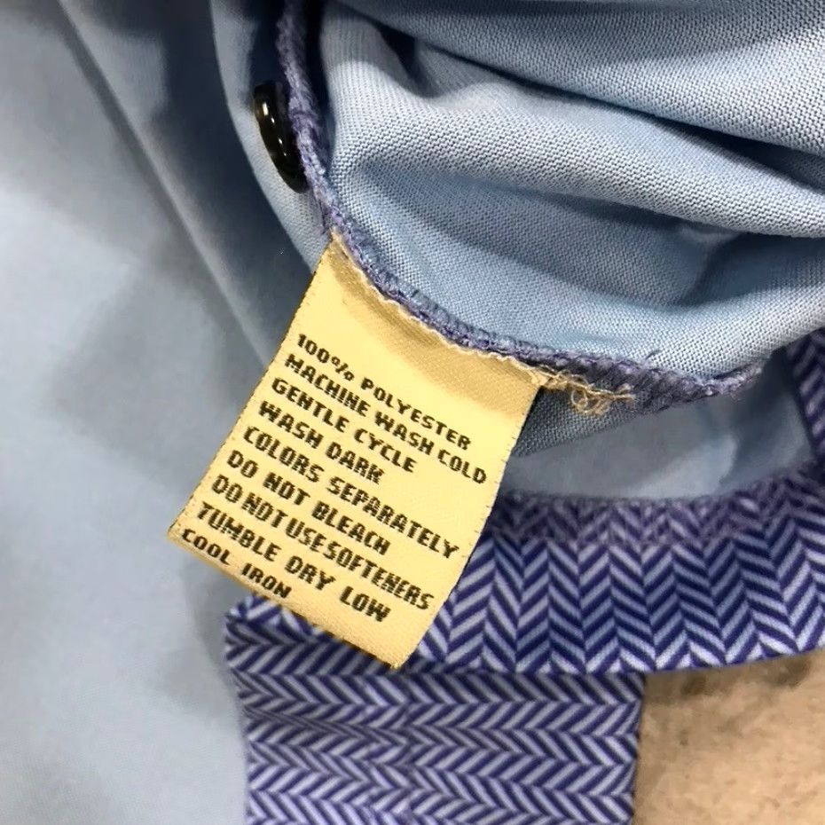 Vintage Donald Ross Polo Shirt Mens XL Blue Logo Striped Performance Golf Shirt Polo Size US XL / EU 56 / 4 - 5 Thumbnail