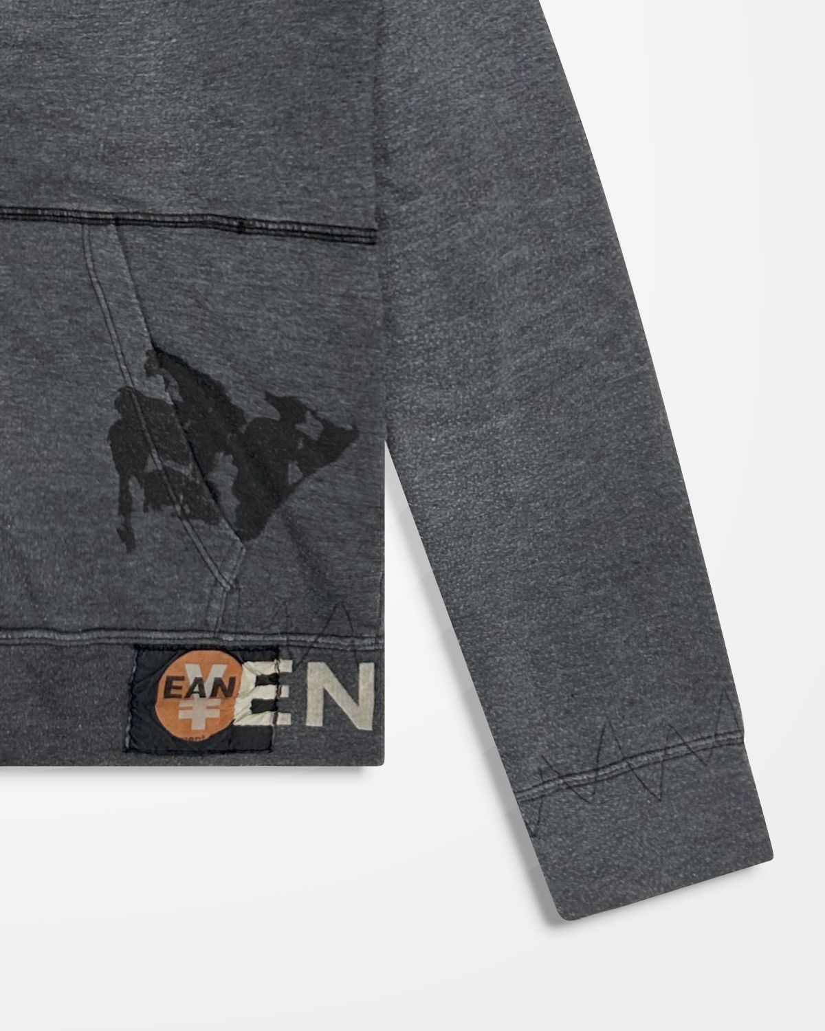 Michiko Koshino Michiko Koshino, Yen Jeans Splatter Mark Distressed Hoodie Size US L / EU 52-54 / 3 - 4 Thumbnail