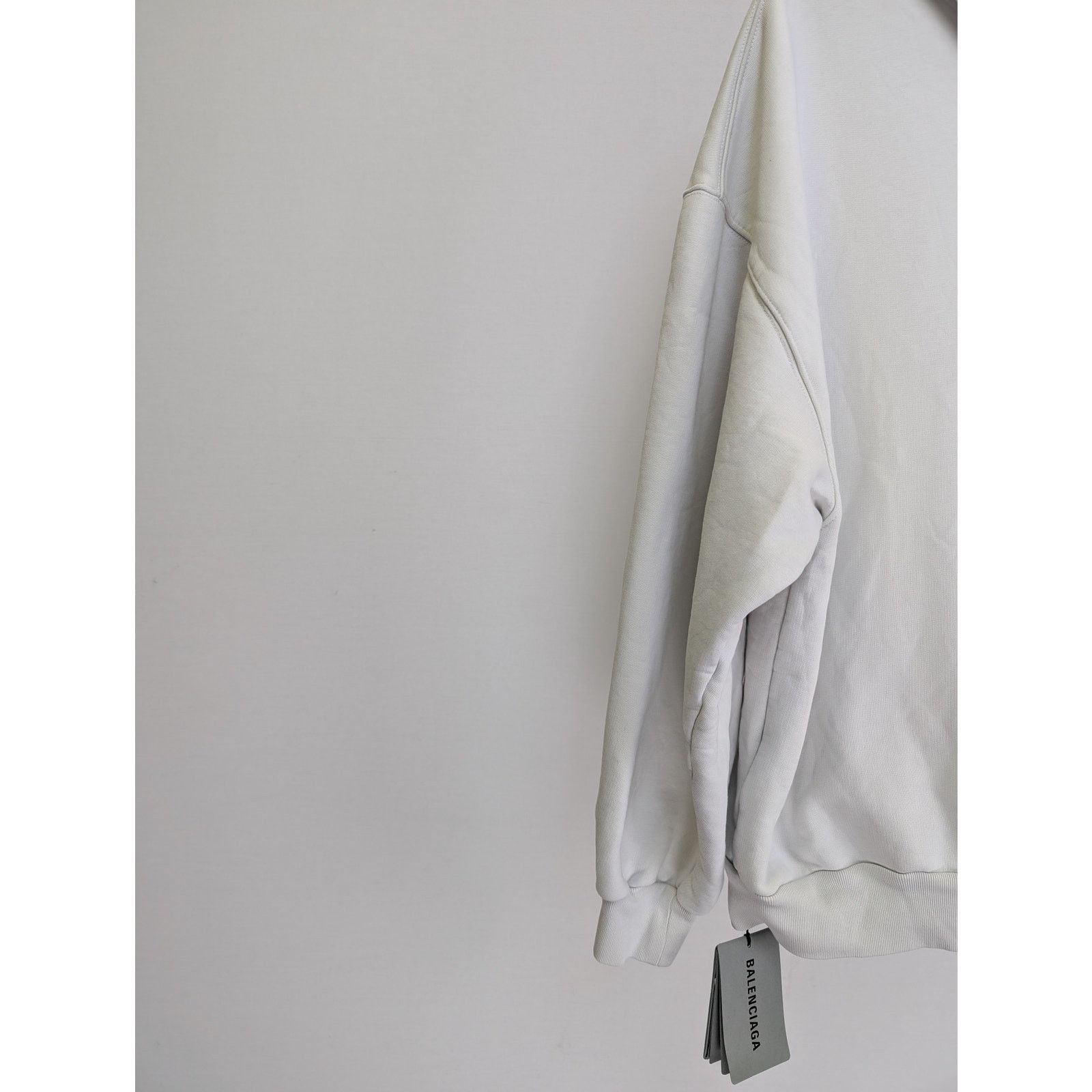 Balenciaga o1rshd1 Zip-up Hoodie Loop Sports Icon Print Mol Dirty White Size US L / EU 52-54 / 3 - 10 Thumbnail