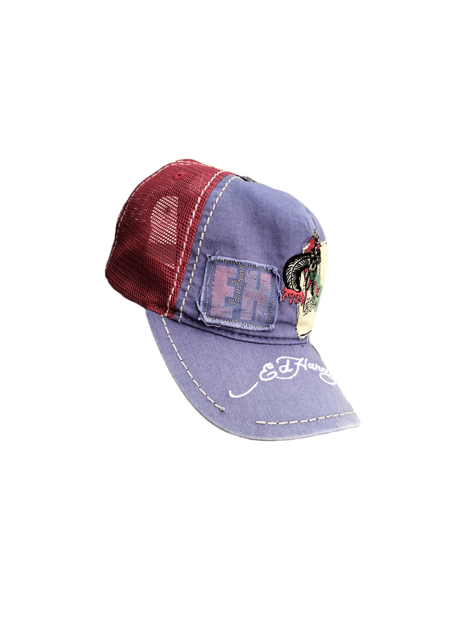 Ed Hardy Archive💥 Ed Hardy Truckers Cap Embroidered Hat Cap Size ONE SIZE - 5 Thumbnail