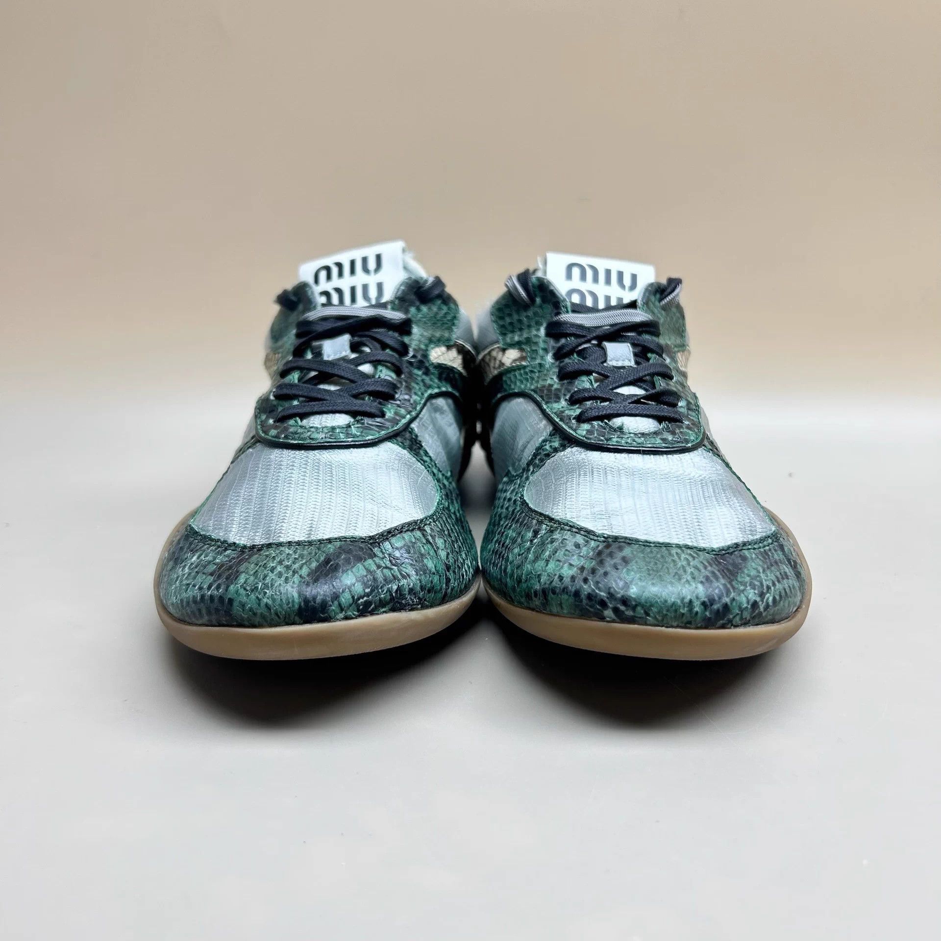 Miu Miu Miu Miu 25 Snake Print Low-Top Sneakers 42 99 New Size US 9 / EU 42 - 2 Thumbnail