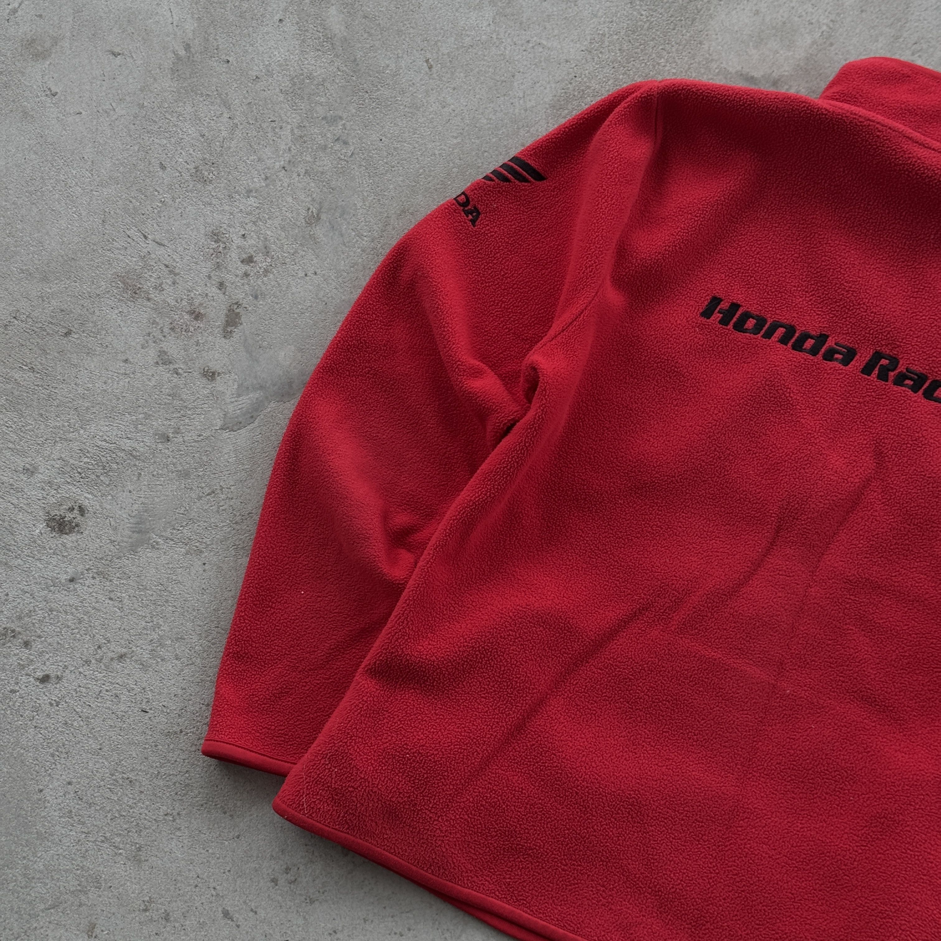 Honda Vintage 90s Honda Racing Fleece Full Zip Jacket Size L / US 10 / IT 46 - 6 Thumbnail