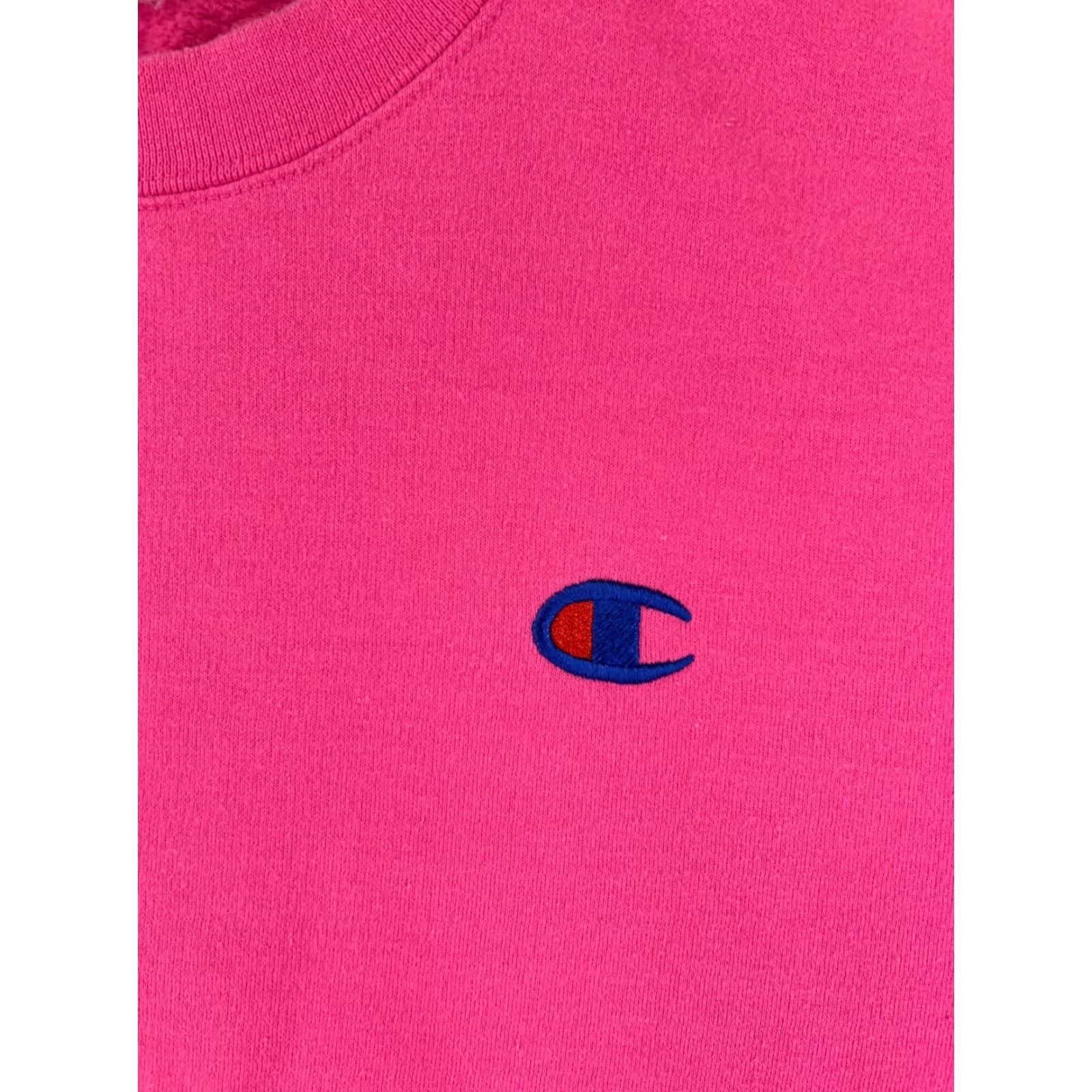 Champion Champion Sweatshirt Adult Small Pink Embroidered Long Sleeve Pullover Crew Neck Shirt Men Size US S / EU 44-46 / 1 - 6 Thumbnail