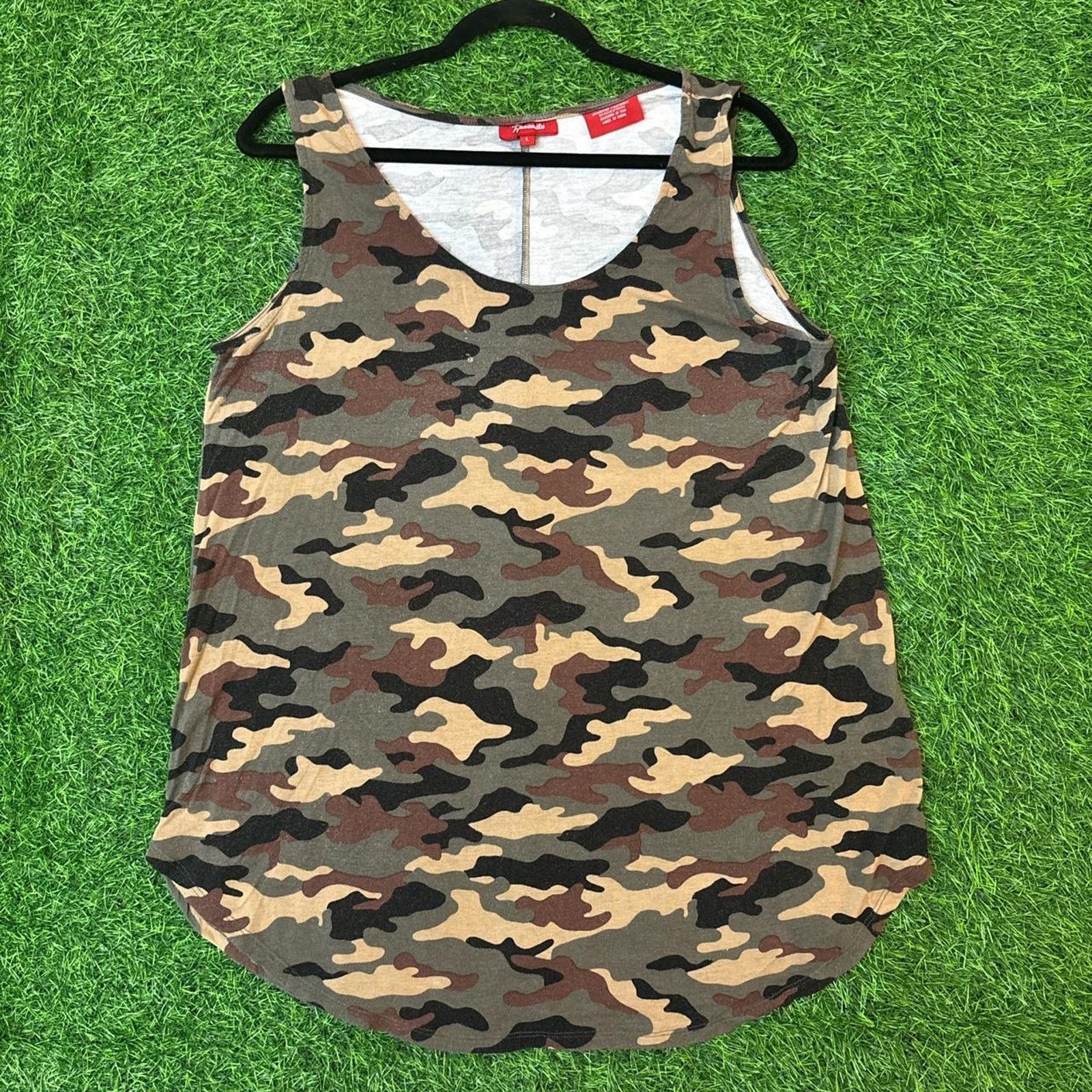 Other Women's Panhandle Camo Patterned Tank Top Size L / US 10 / IT 46 - 1 Thumbnail