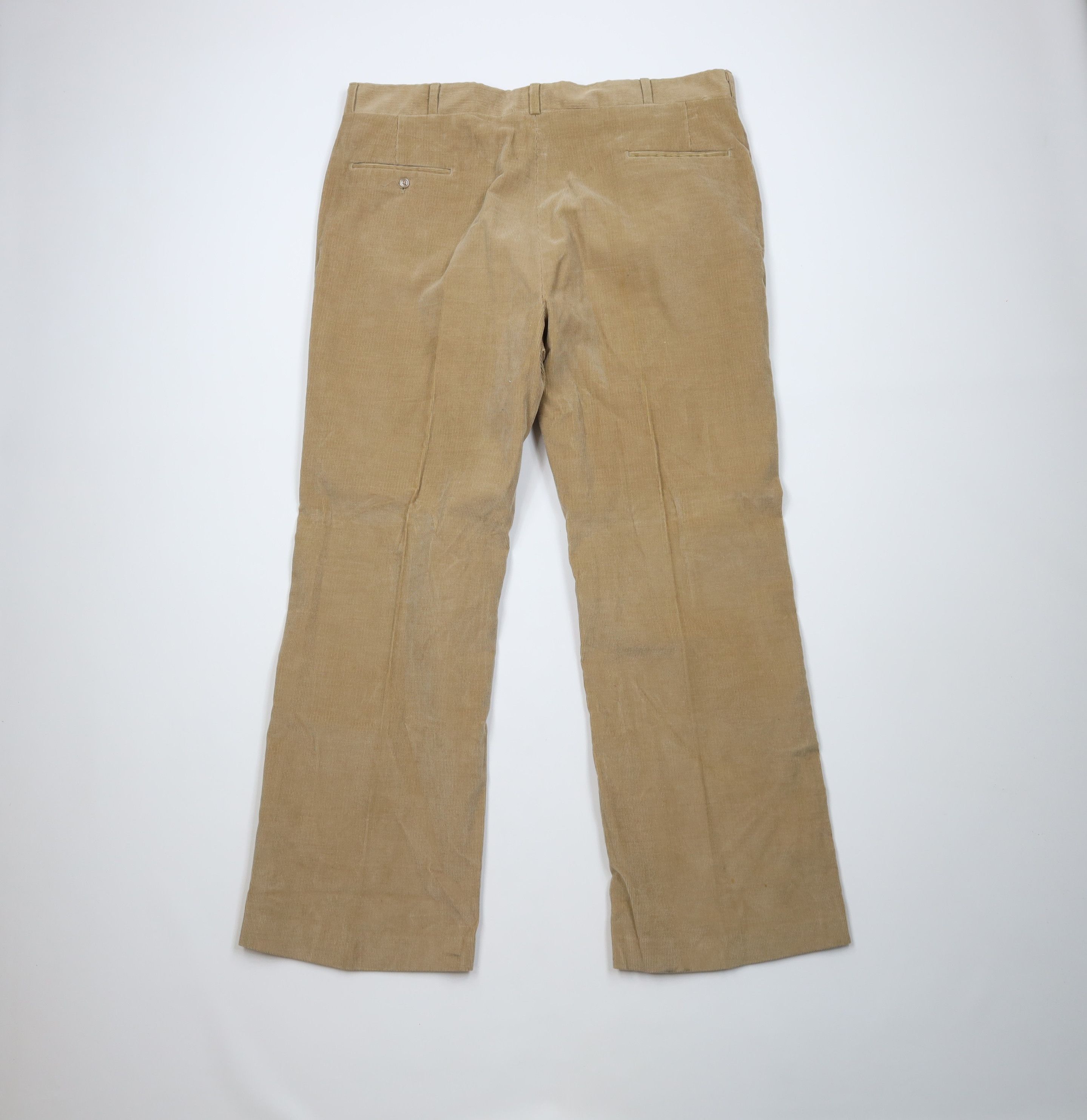 Vintage Vintage 70s Streetwear Corduroy Bell Bottoms Pants Beige USA Size US 42 / EU 58 - 10 Thumbnail