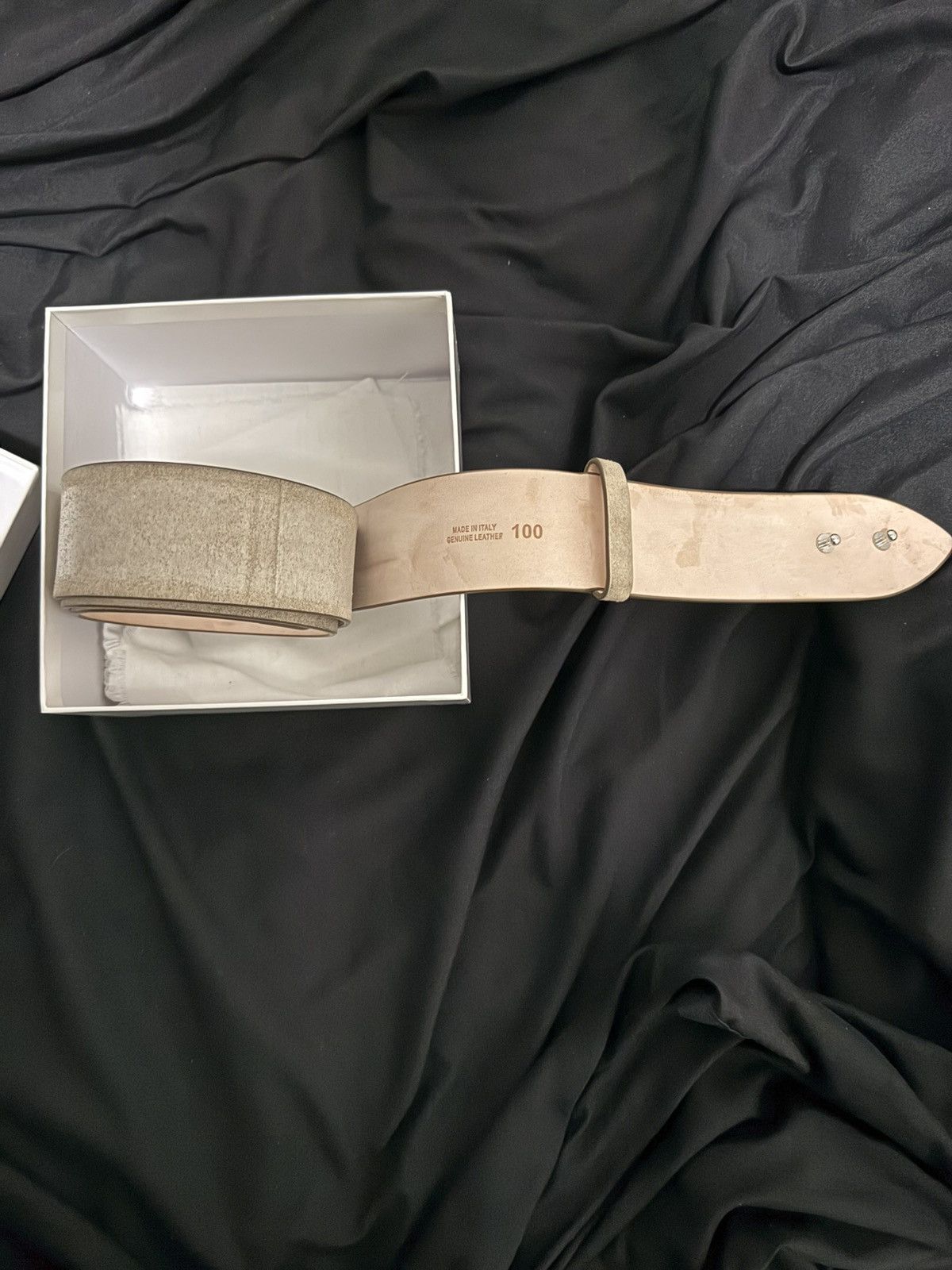 Maison Margiela Beige Four Stitches Belt Size 40 - 2 Thumbnail