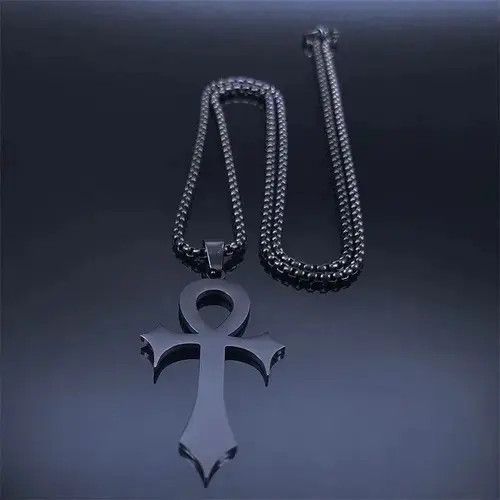 Jewelry Goth Egyptian Cross Ankh Key of Life Necklace Size ONE SIZE - 3 Thumbnail