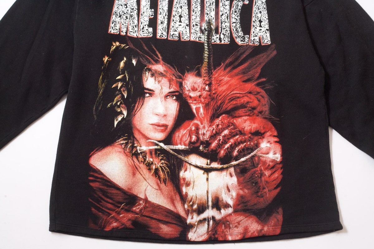 Metallica Vintage 90s Metallica Dragon Print Metal Band Tee Hoodie L Size US L / EU 52-54 / 3 - 2 Thumbnail