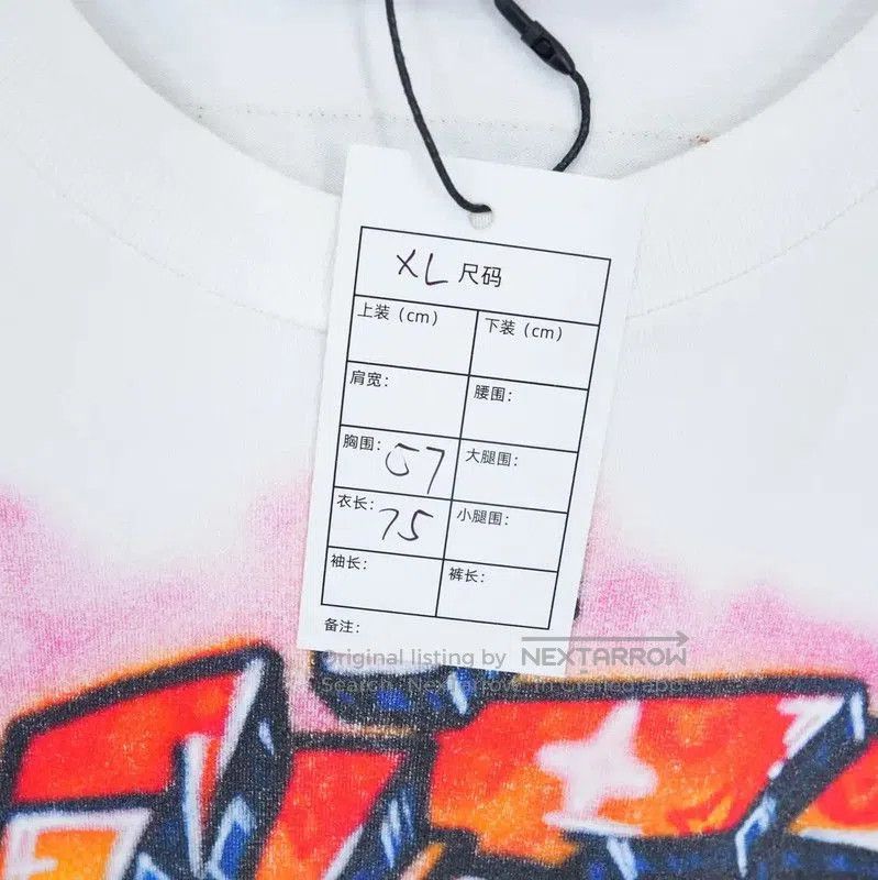 Louis Vuitton Louis Vuitton White Graffiti T-Shirt for Men . Size US XL / EU 56 / 4 - 6 Thumbnail