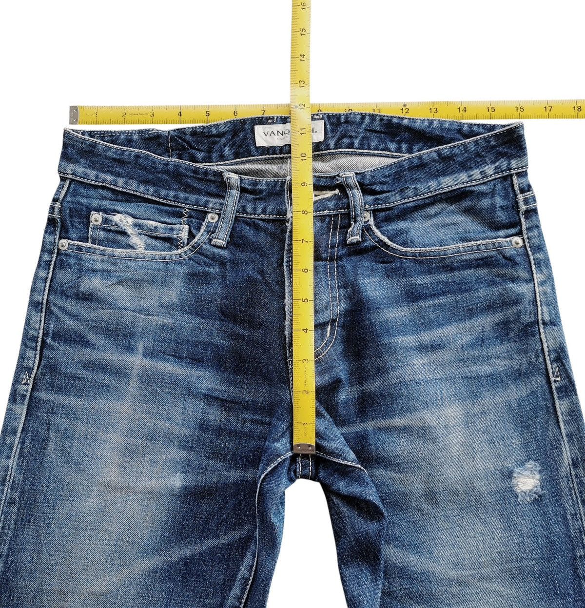 Fragment Design × Vanquish Vanquish Distressed Japan Jeans Size US 32 / EU 48 - 8 Thumbnail
