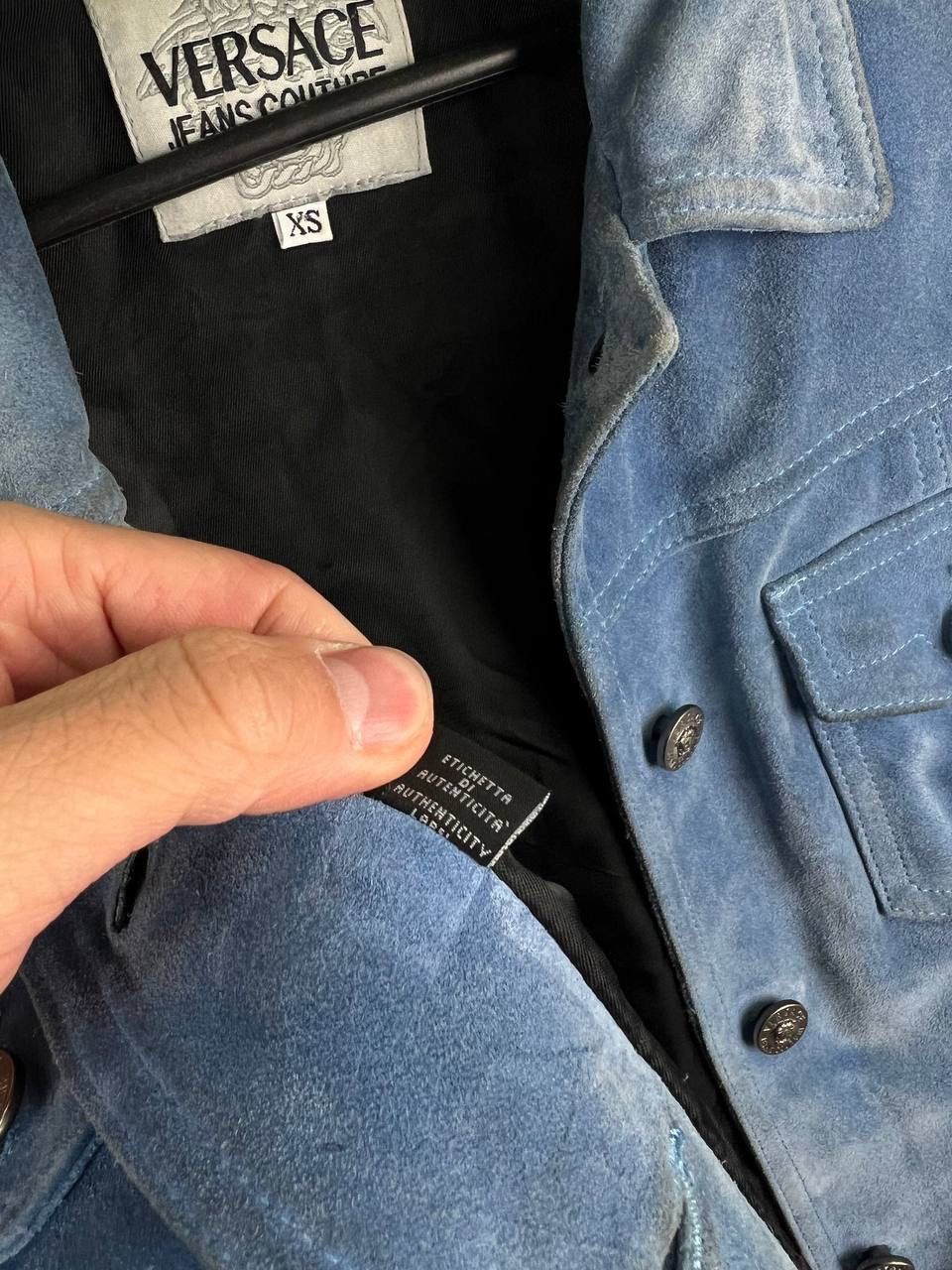 Versace × Versace Jeans Couture × Vintage Versace Jeans Couture leather vintage jacket size XS Size XS / US 0-2 / IT 36-38 - 12 Thumbnail