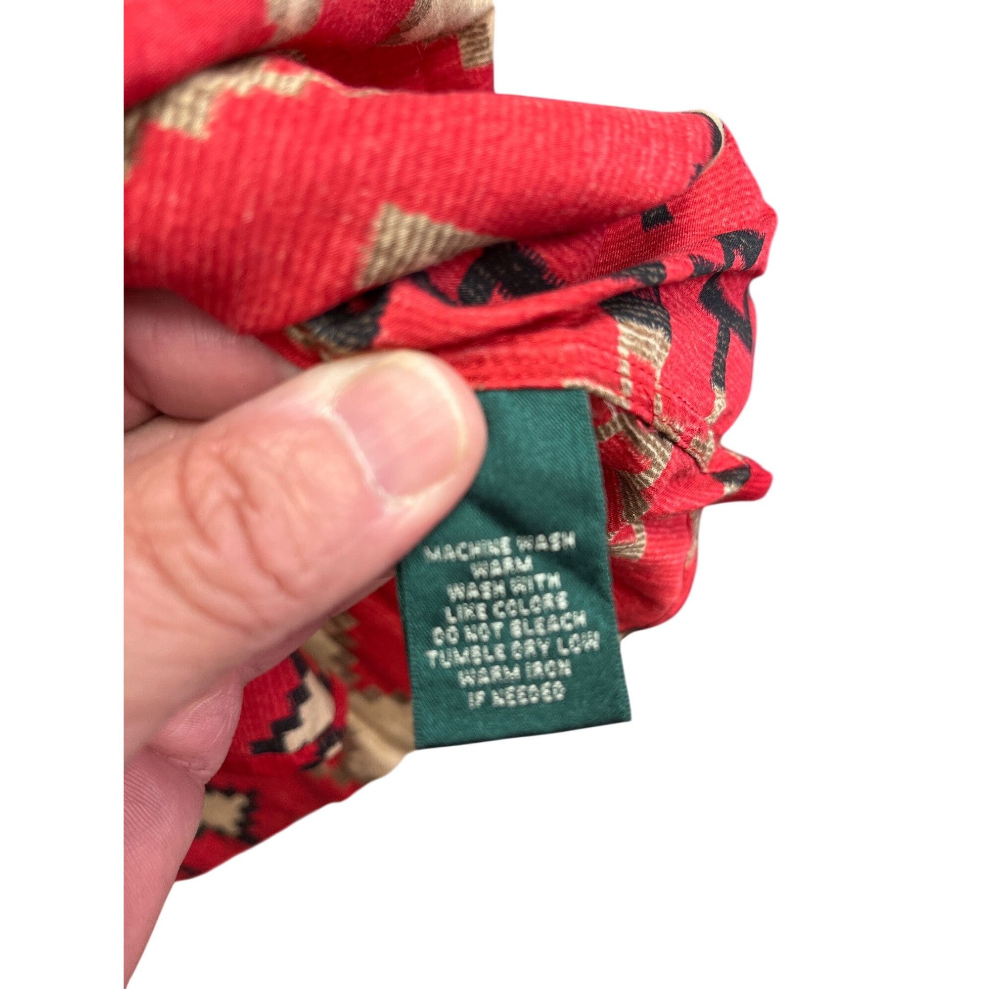 Lauren Ralph Lauren Lauren Ralph Lauren mens red black Navajo style button up sh Size US XL / EU 56 / 4 - 9 Thumbnail