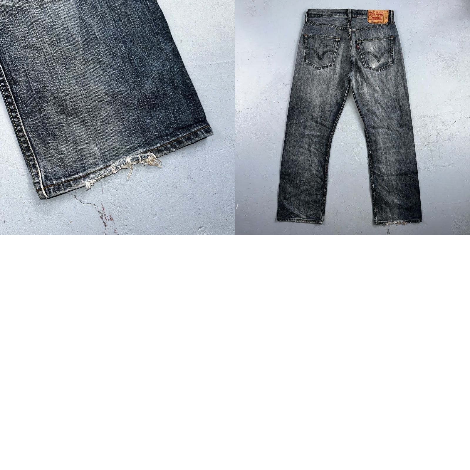 Levi's VINTAGE Levi's 501 Jeans Men Straight 33x30 Blue Med Wash 90s 501 Series Denim Cotton Size US 33 - 11 Thumbnail