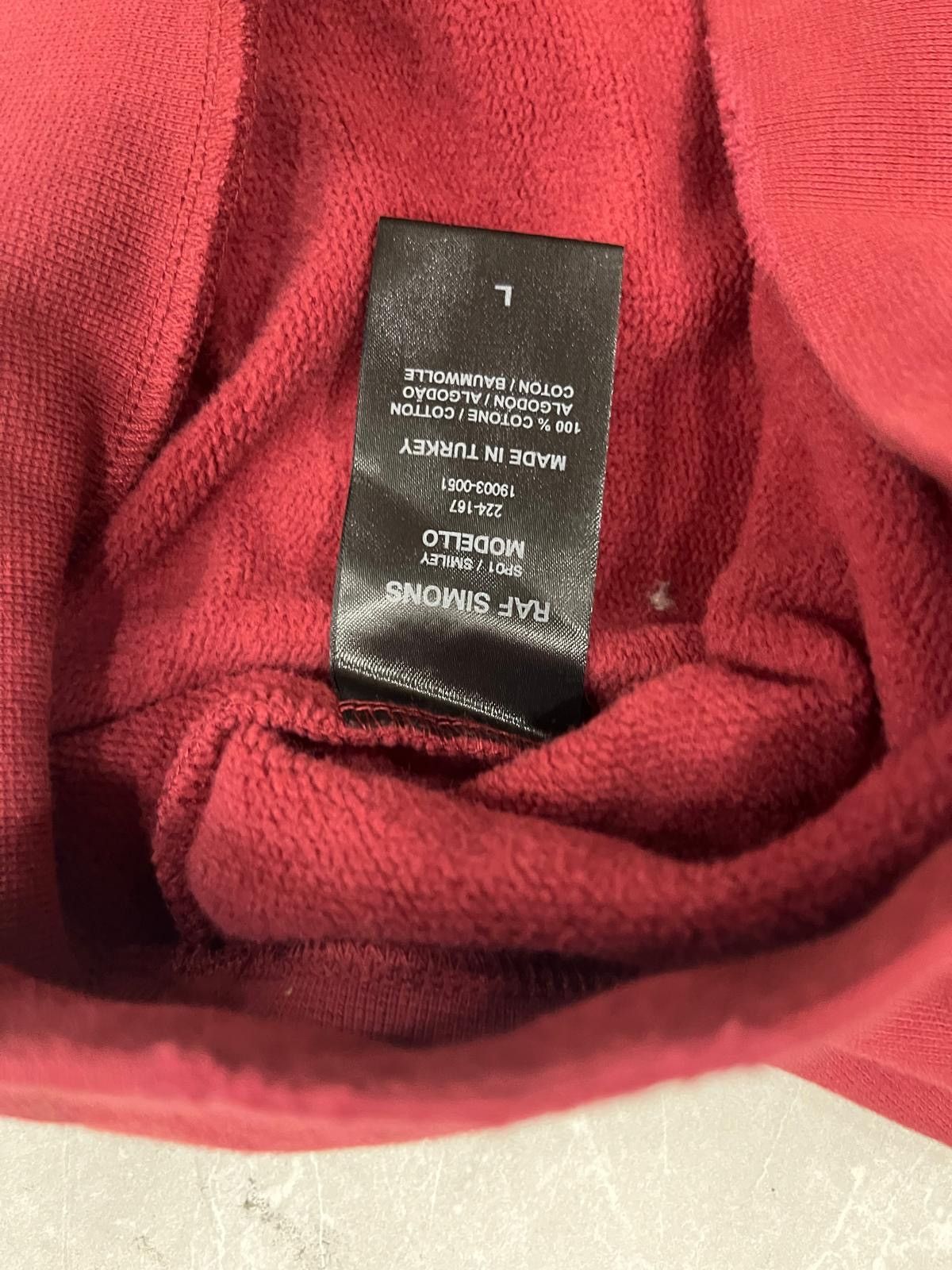 Raf Simons RAF SIMONS COLLEGE SMILEY SWEATSHIRT Size US L / EU 52-54 / 3 - 6 Thumbnail