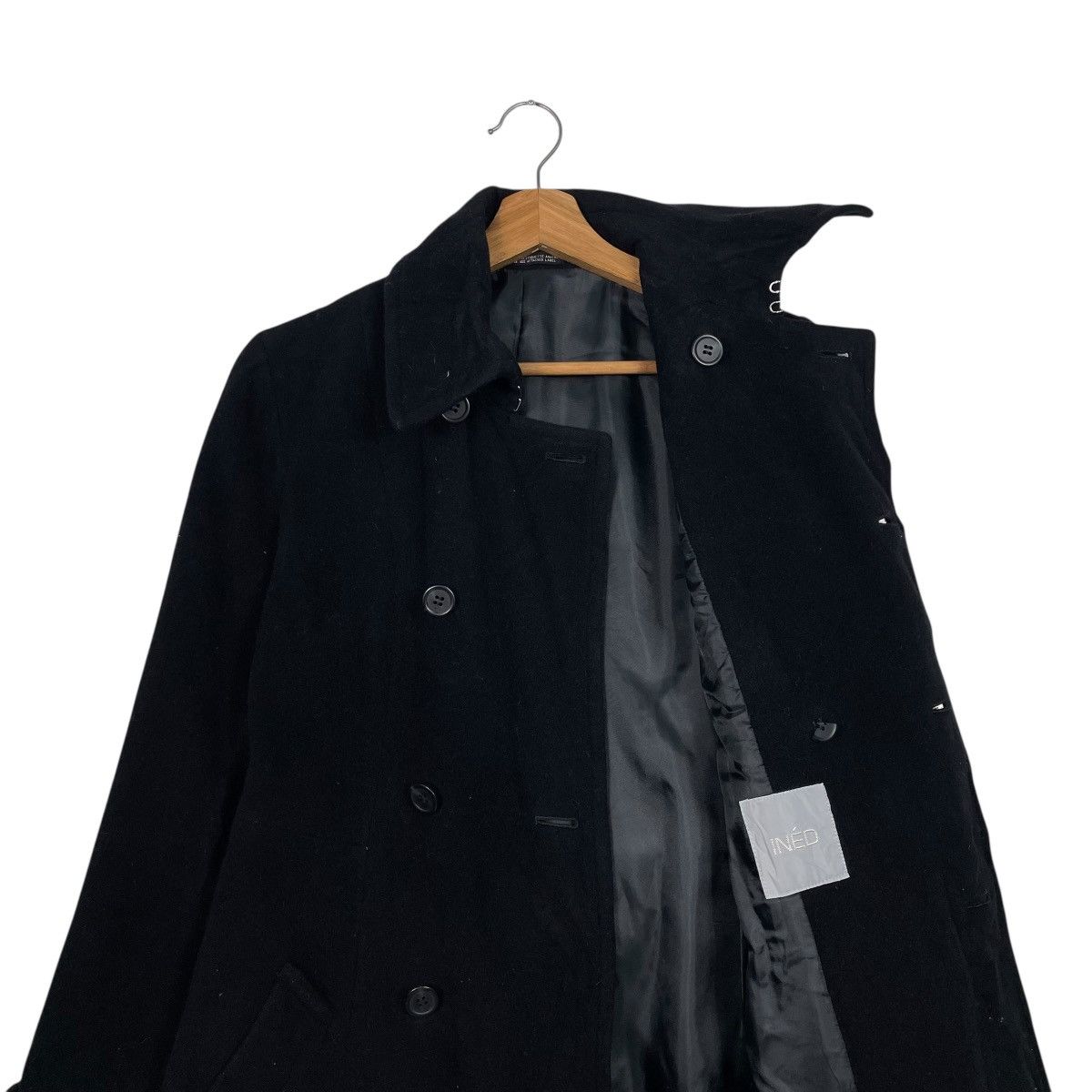 Japanese Brand Japanese Brand Ined Double Breasted Wool Coat Size S / US 4 / IT 40 - 12 Thumbnail