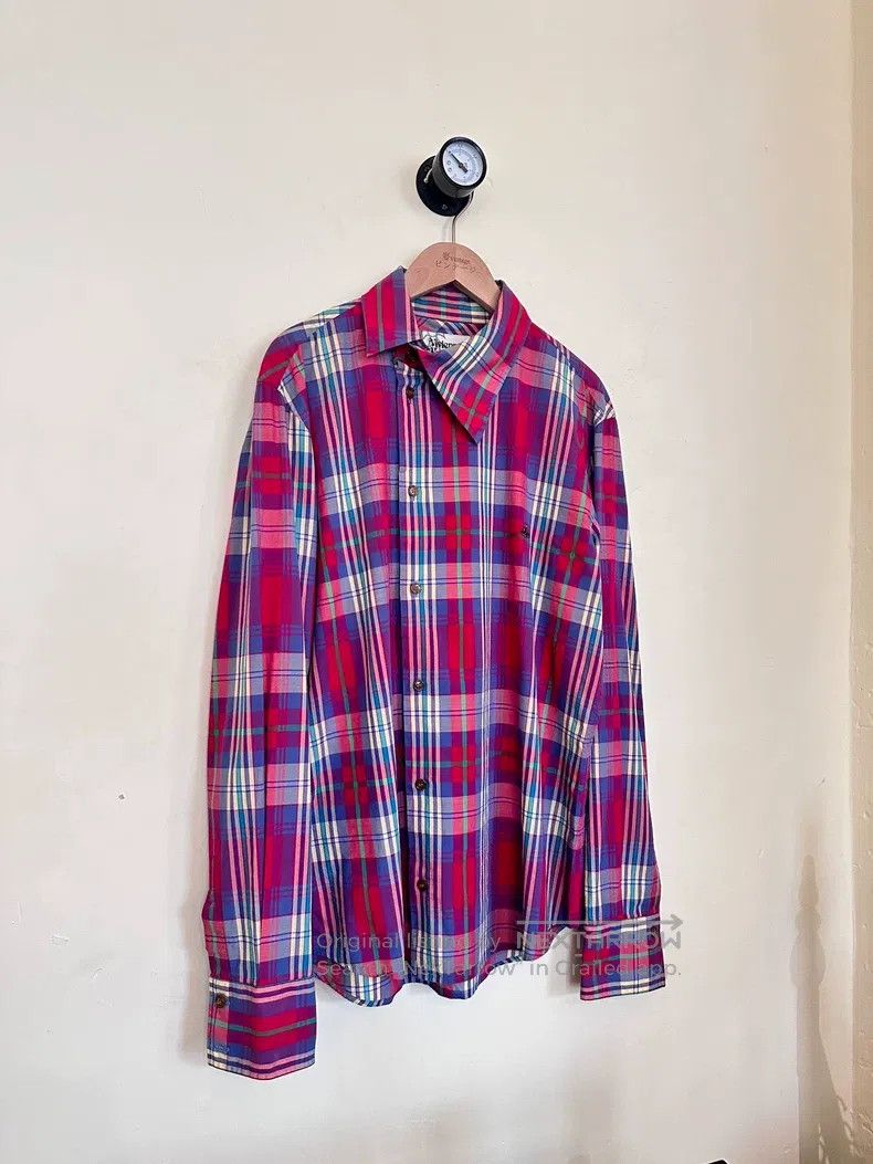 Vivienne Westwood vivienne westwood Slant front asymmetric plaid shirt Size L / US 10 / IT 46 - 6 Thumbnail