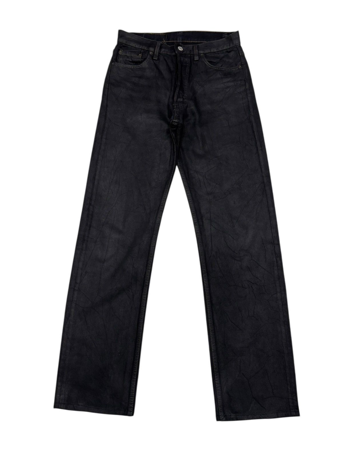 Levi's Levis 501 Waxed Black Denim Jeans Size US 30 / EU 46 - 7 Thumbnail