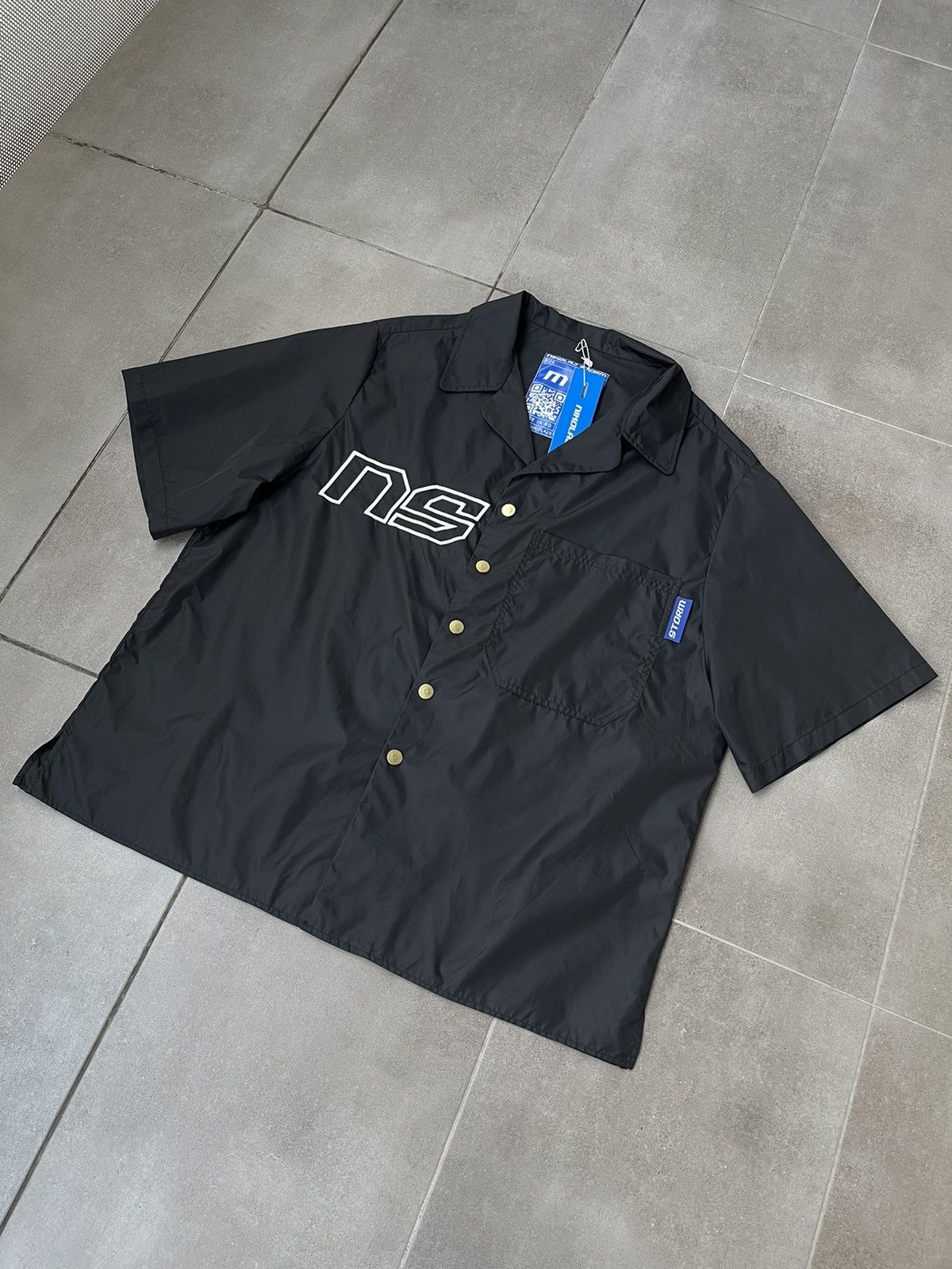 Other !DS! SS22 Nikolaj Storm Limon Black Nylon Shirt Size US M / EU 48-50 / 2 - 7 Thumbnail