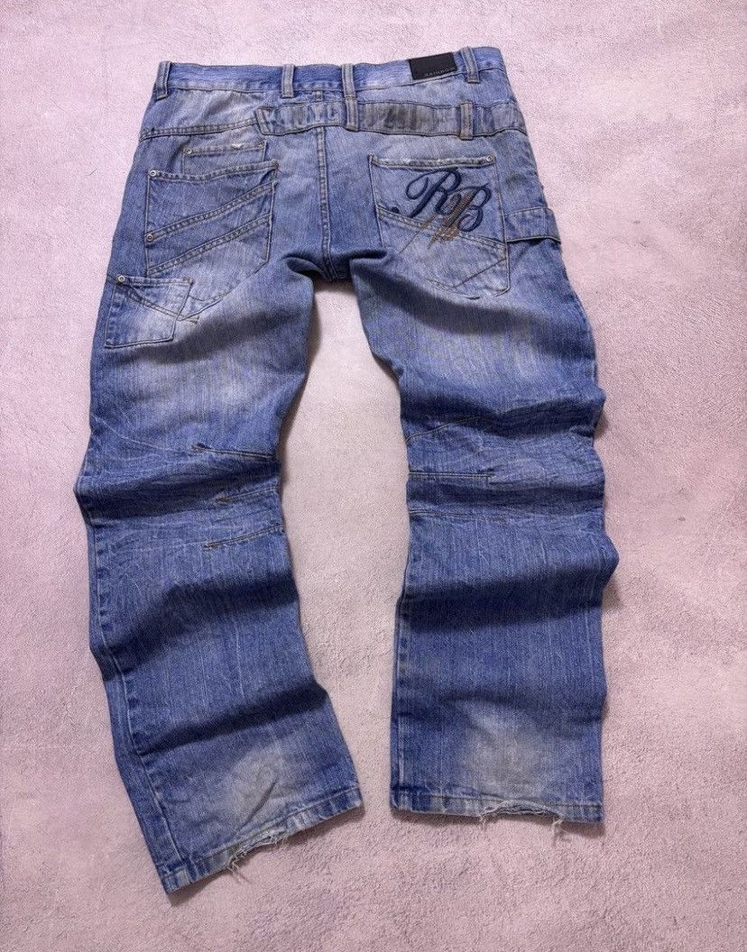 Japanese Brand × Vintage Japanese Baggy Tornado Mart style y2k Pants Jeans Size US 32 / EU 48 - 3 Thumbnail