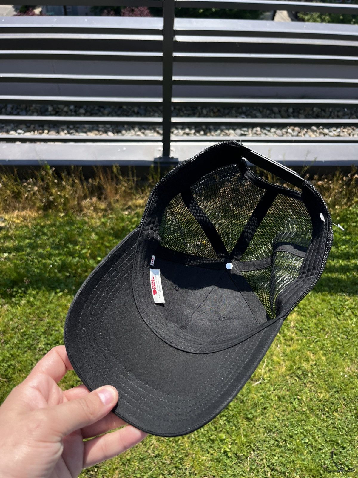 Fjallraven Fjällräven Logo Trucker Cap – Black (L/XL) Size ONE SIZE - 7 Thumbnail