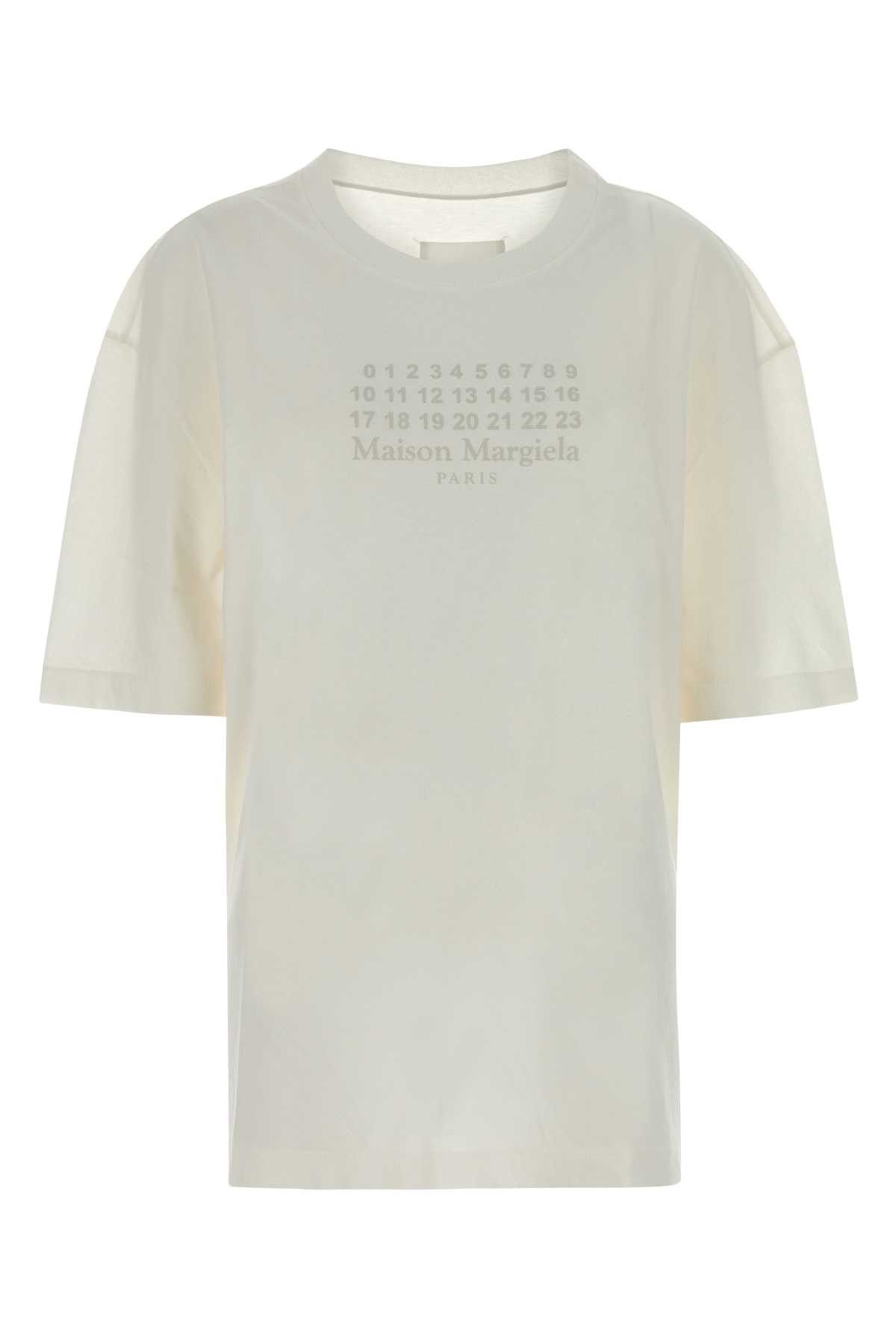 Maison Margiela White Cotton Oversize T-Shirt Size M / US 6-8 / IT 42-44 - 1 Thumbnail