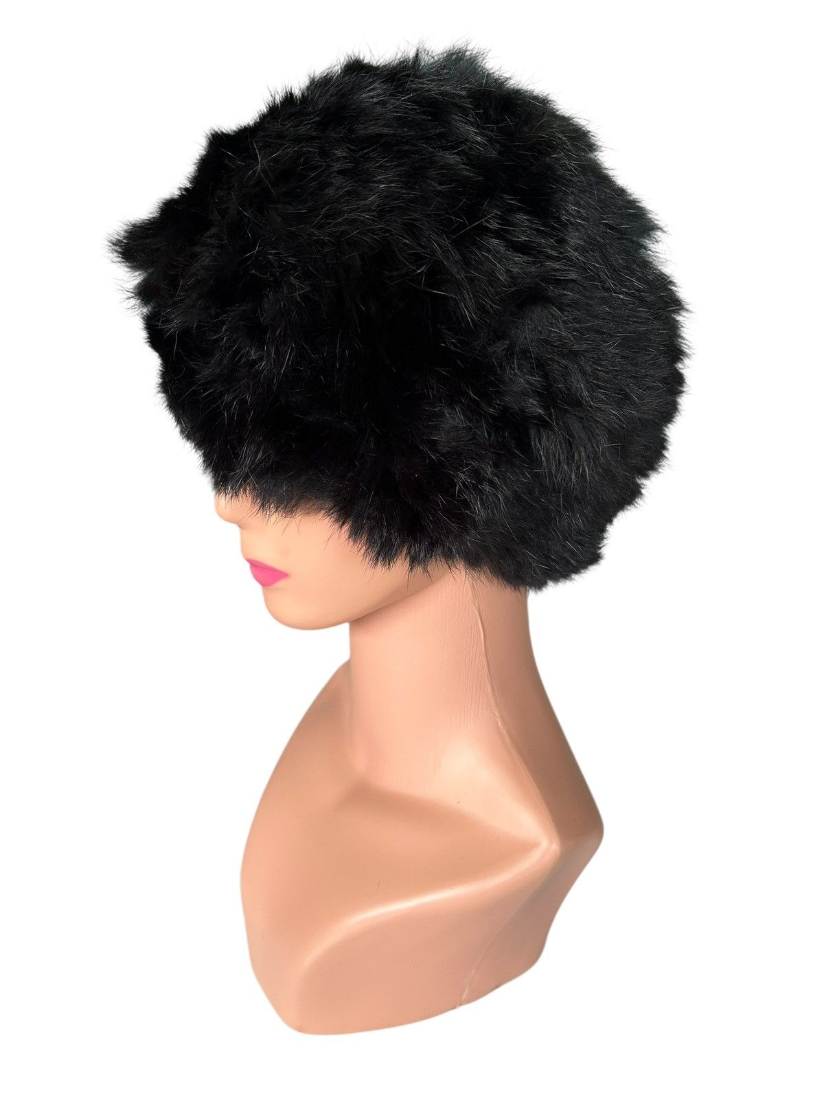 Japanese Brand Mohawk Japanese Punk Bondage Fur Hairy Beanie Hats Size ONE SIZE - 2 Thumbnail