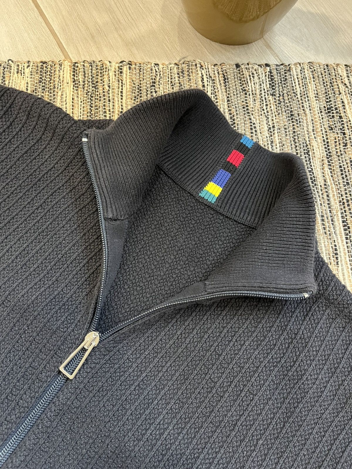 Paul Smith PS Paul Smith Zip sweater minimalistic navy Moncler style Size US L / EU 52-54 / 3 - 12 Thumbnail