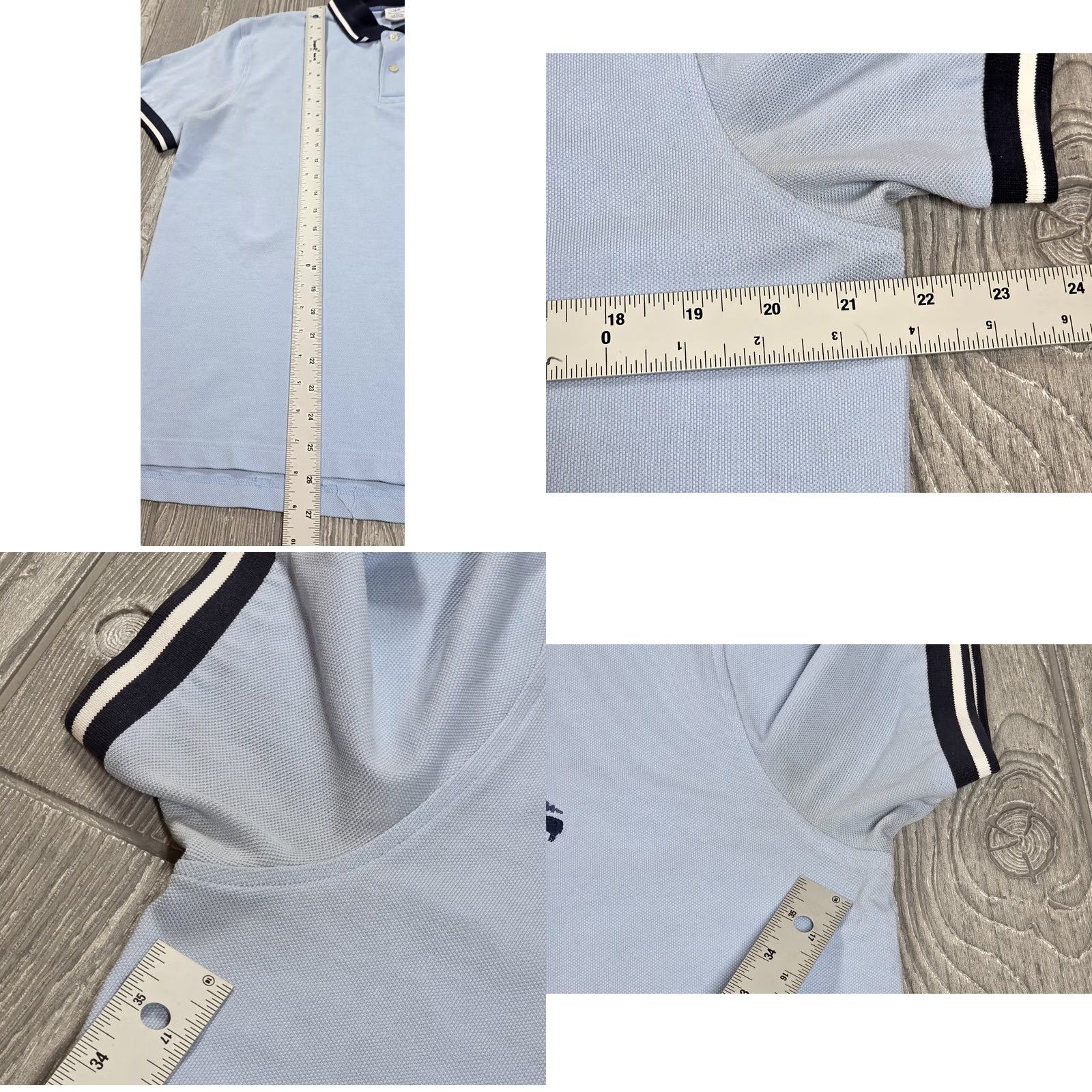 Brooks Brothers Brooks Brothers Polo Short Sleeve Blue Mens L Performance Slim Golden Fleece Polo Size US L / EU 52-54 / 3 - 8 Thumbnail